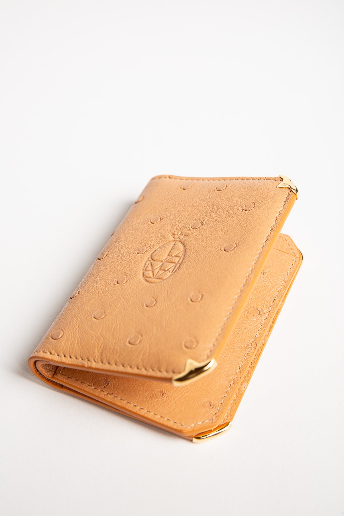 JACQUES MARIE MAGE | ELSTON OSTRICH TRIFOLD WALLET - MAXFIELD LA