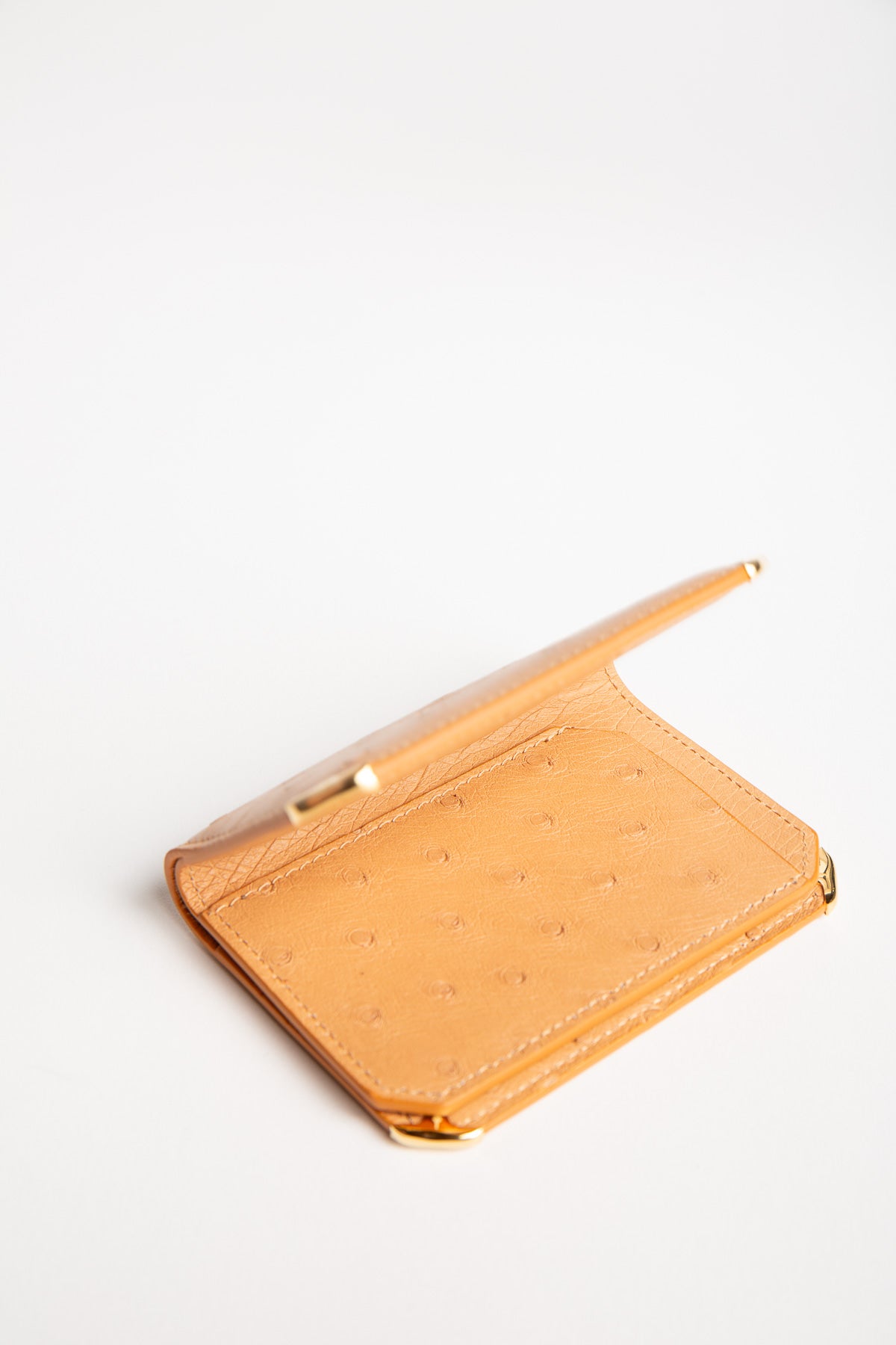 JACQUES MARIE MAGE | ELSTON OSTRICH TRIFOLD WALLET - MAXFIELD LA