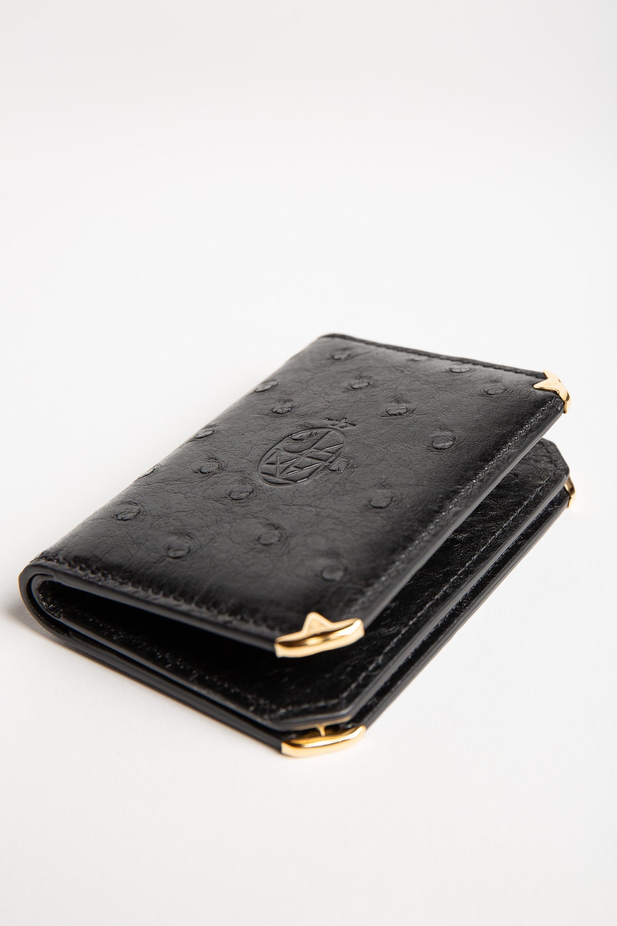 JACQUES MARIE MAGE | ELSTON OSTRICH TRIFOLD WALLET - MAXFIELD LA