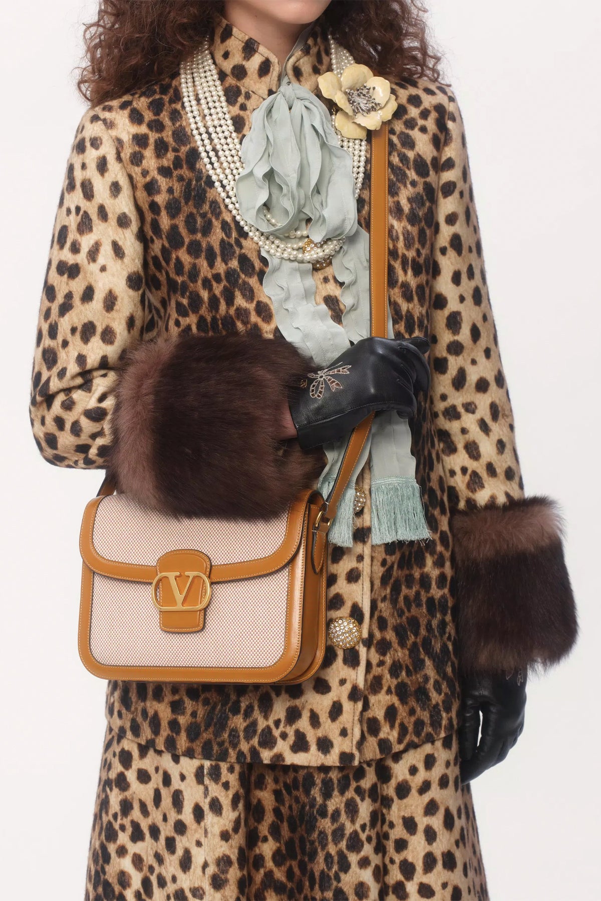 VALENTINO GARAVANI | VALENTINO GARAVANI 9TO5 CANVAS SHOULDER BAG