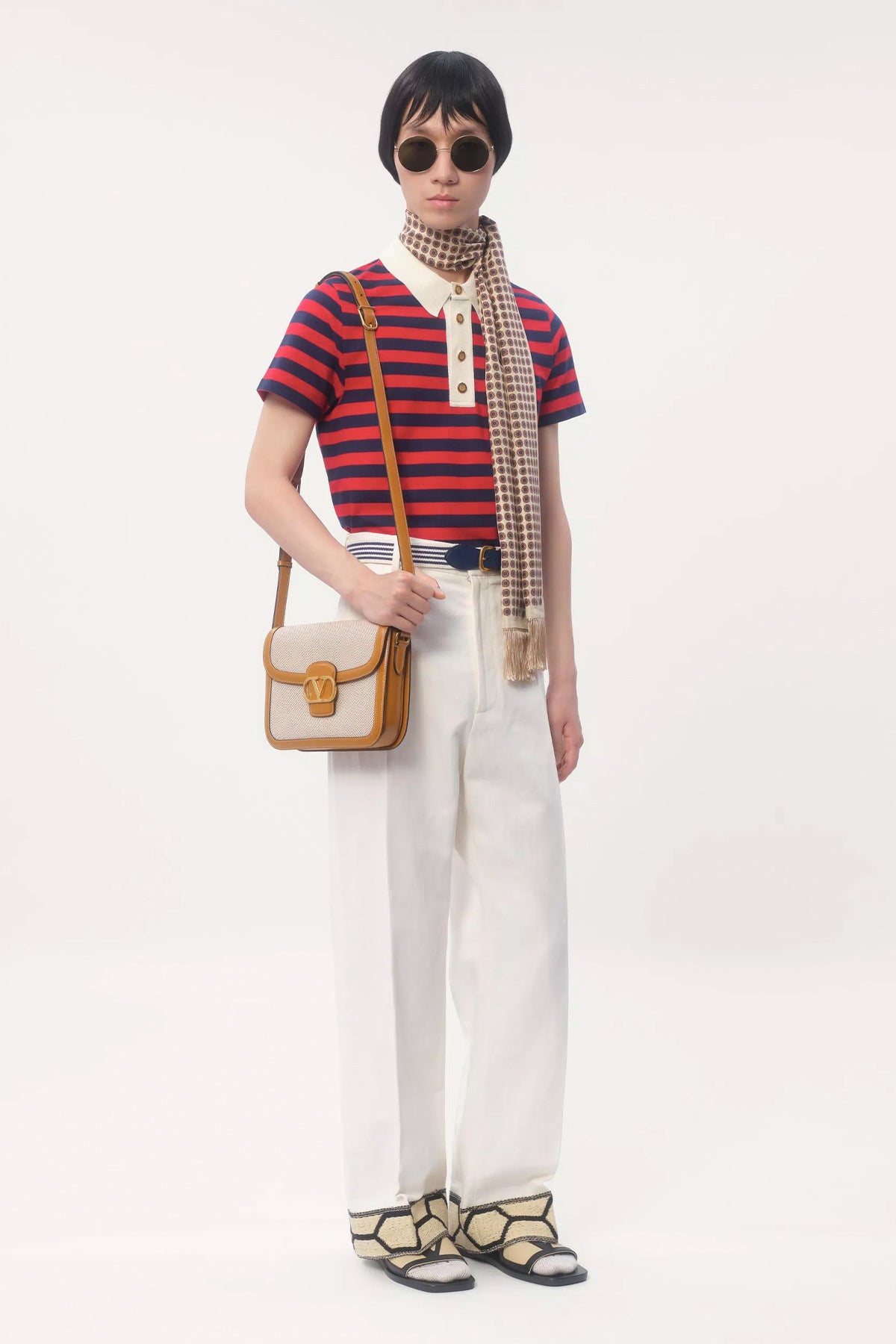 VALENTINO GARAVANI | VALENTINO GARAVANI 9TO5 CANVAS SHOULDER BAG