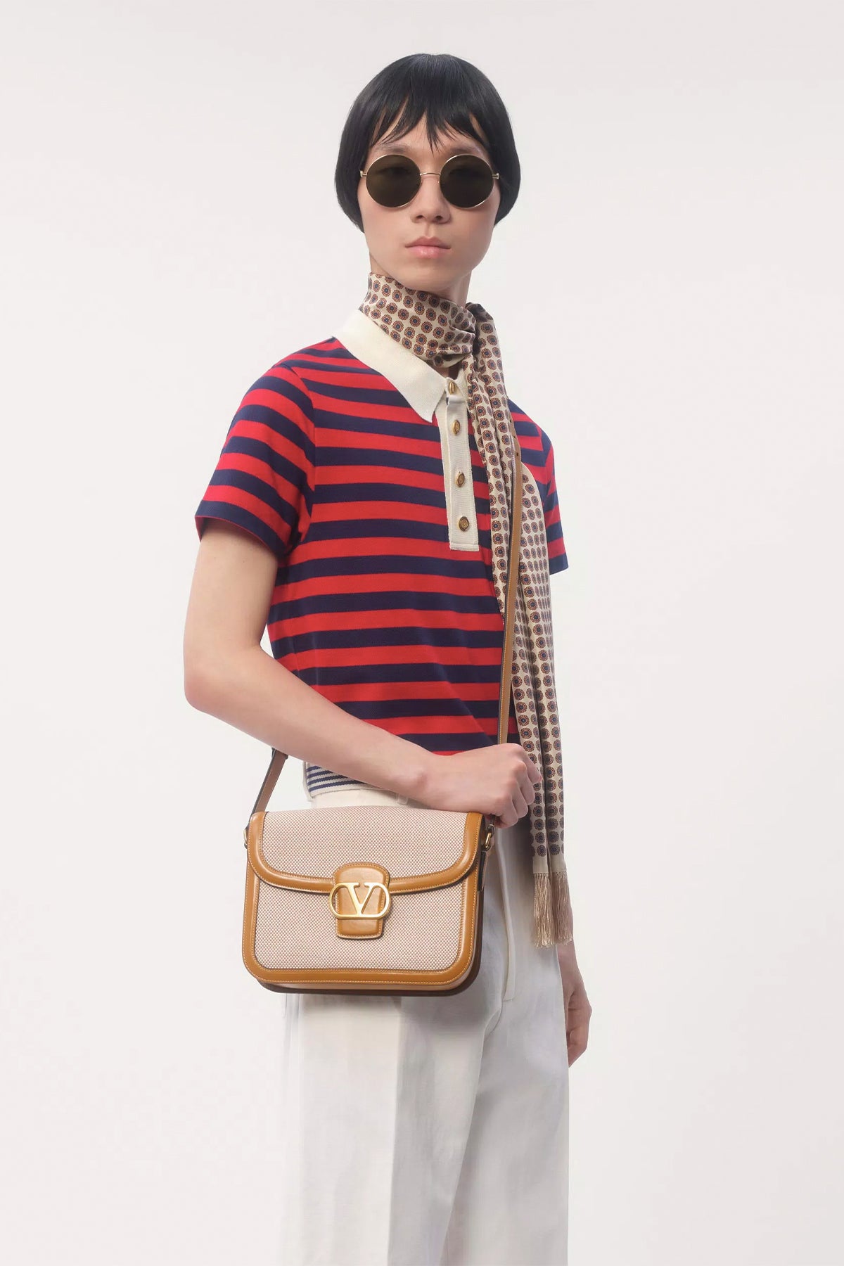 VALENTINO GARAVANI | VALENTINO GARAVANI 9TO5 CANVAS SHOULDER BAG