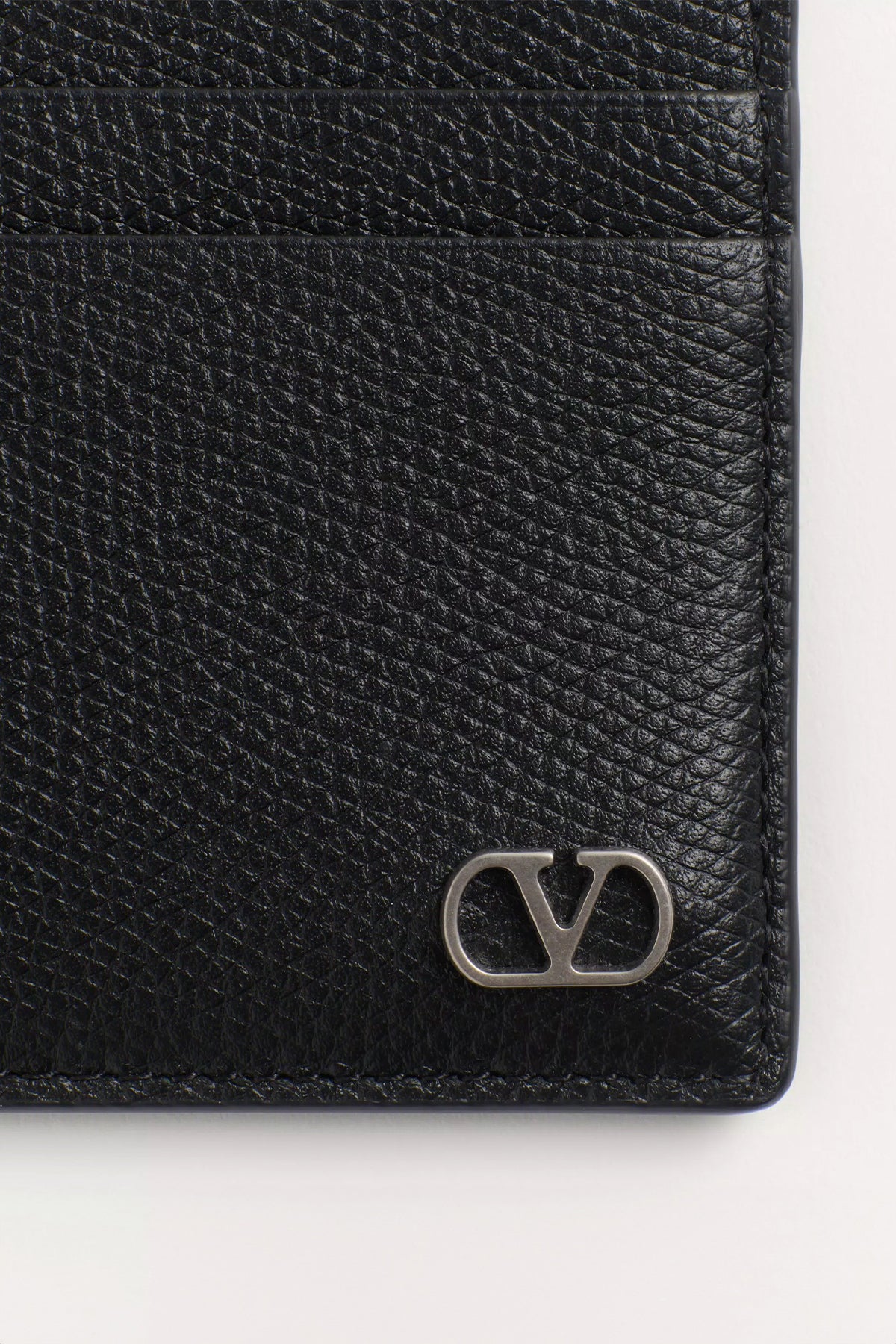 VALENTINO GARAVANI | VLOGO SIGNATURE GRAINY CALFSKIN CARD HOLDER