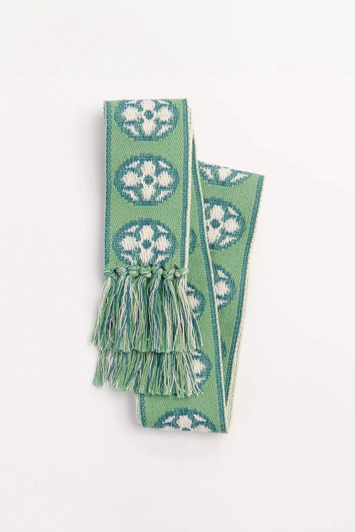VALENTINO GARAVANI | ANTIBES COTTON SCARF WITH FRINGE - MAXFIELD LA