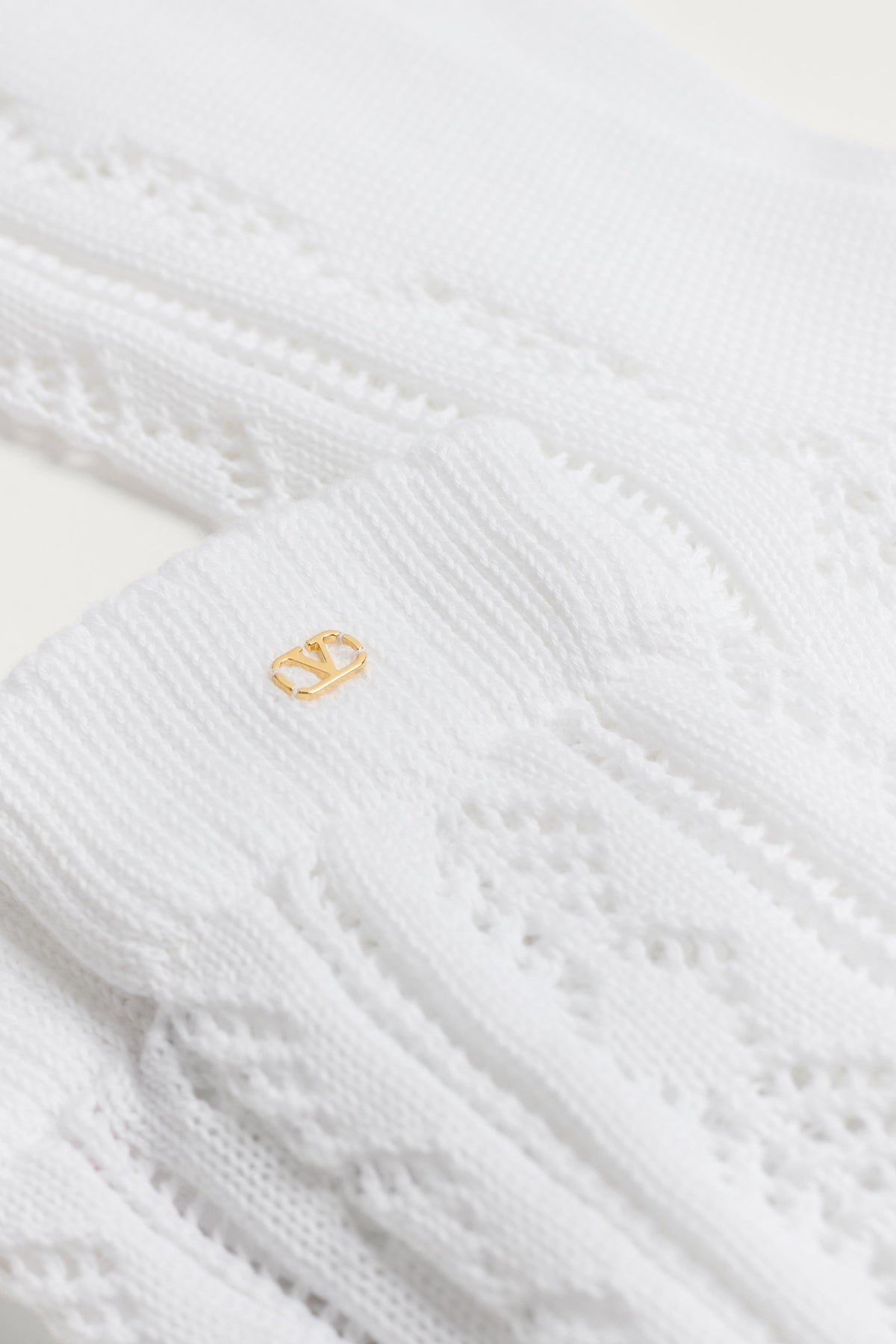 VALENTINO | PERFORATED COTTON SOCKS - MAXFIELD LA