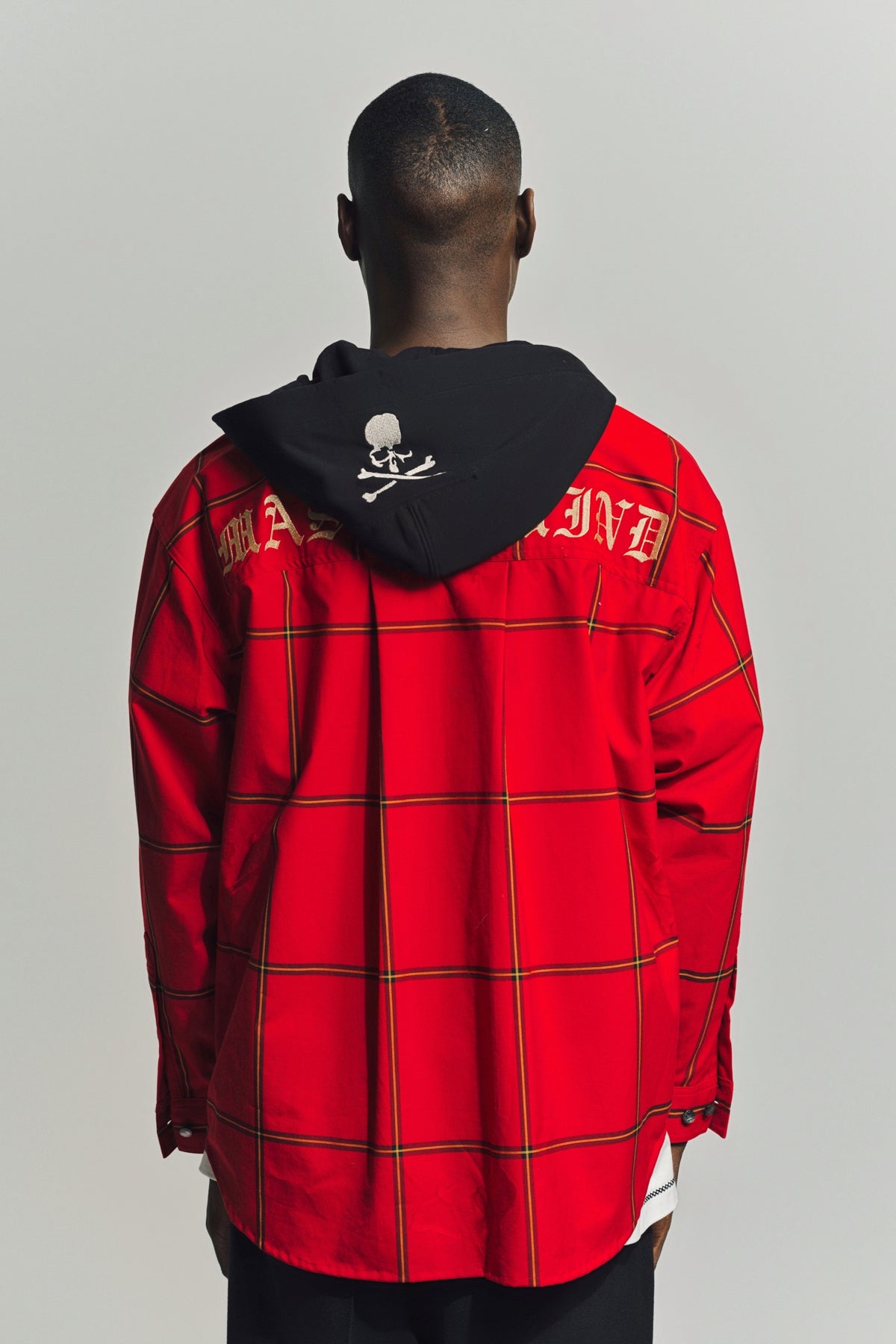 MASTERMIND | HOODED SHIRT JACKET - MAXFIELD LA