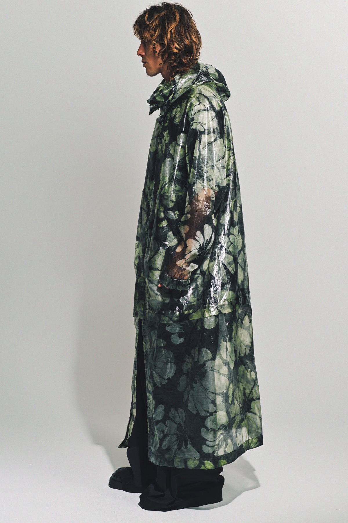 DRIES VAN NOTEN | PRINTED HOODED COAT - MAXFIELD LA