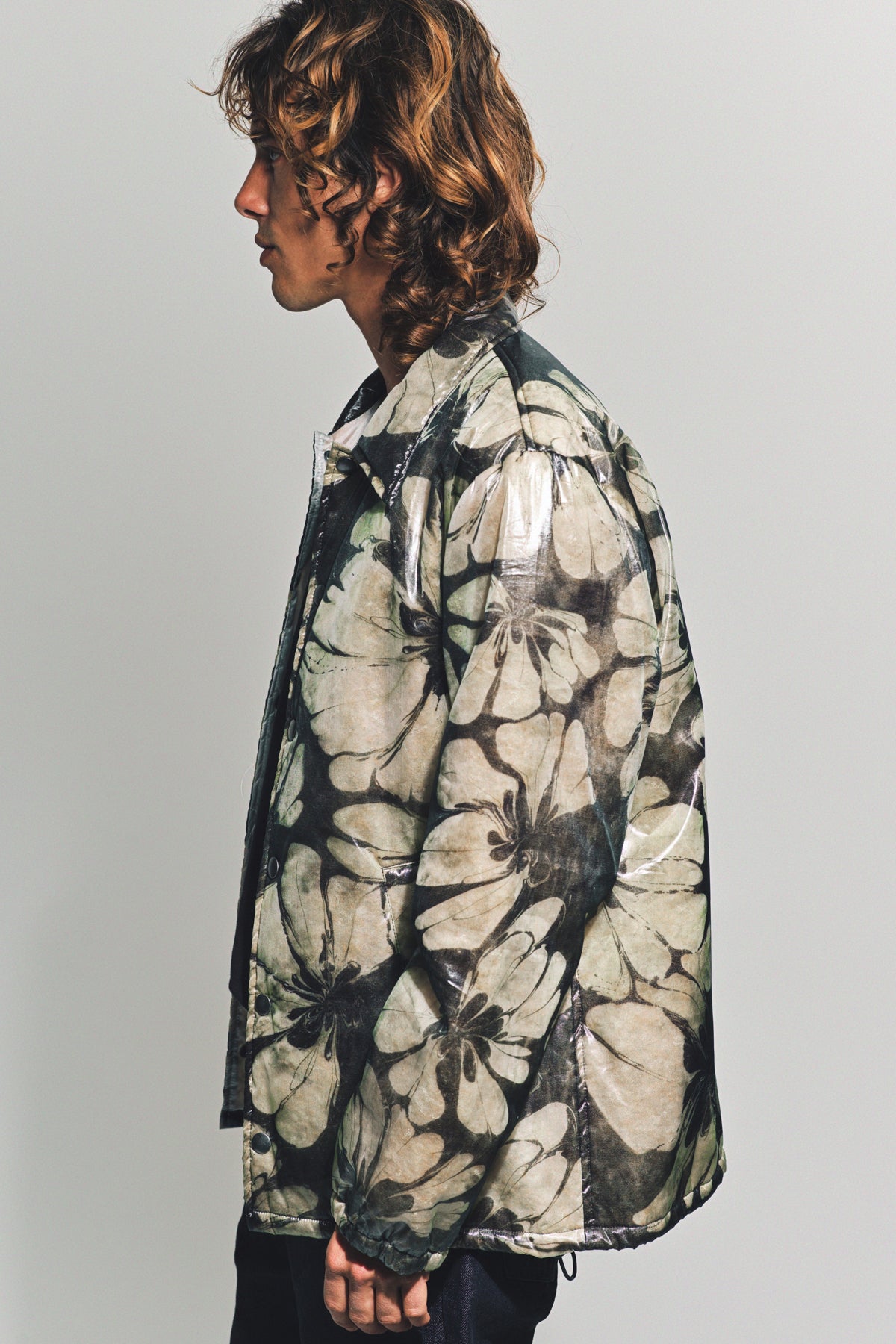 DRIES VAN NOTEN | FLORAL PRINTED COACH JACKET - MAXFIELD LA