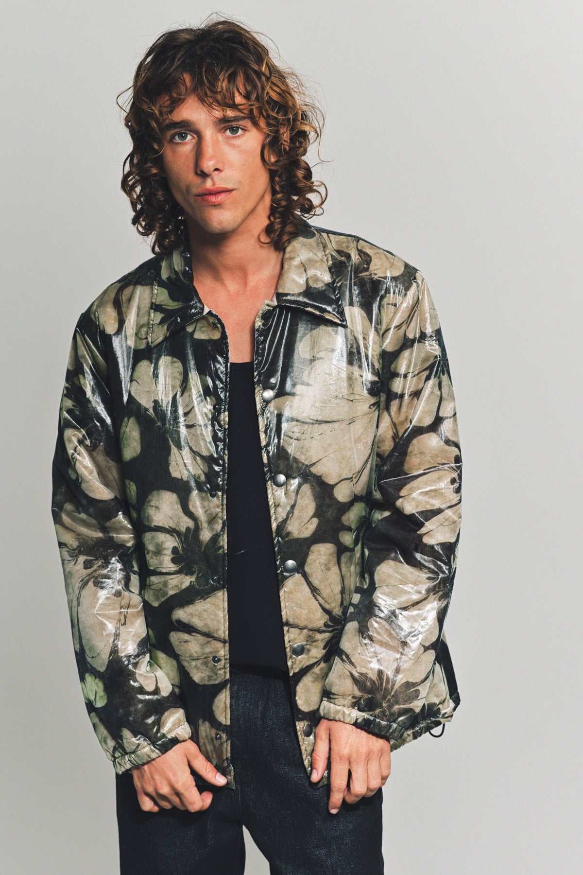 DRIES VAN NOTEN | FLORAL PRINTED COACH JACKET - MAXFIELD LA