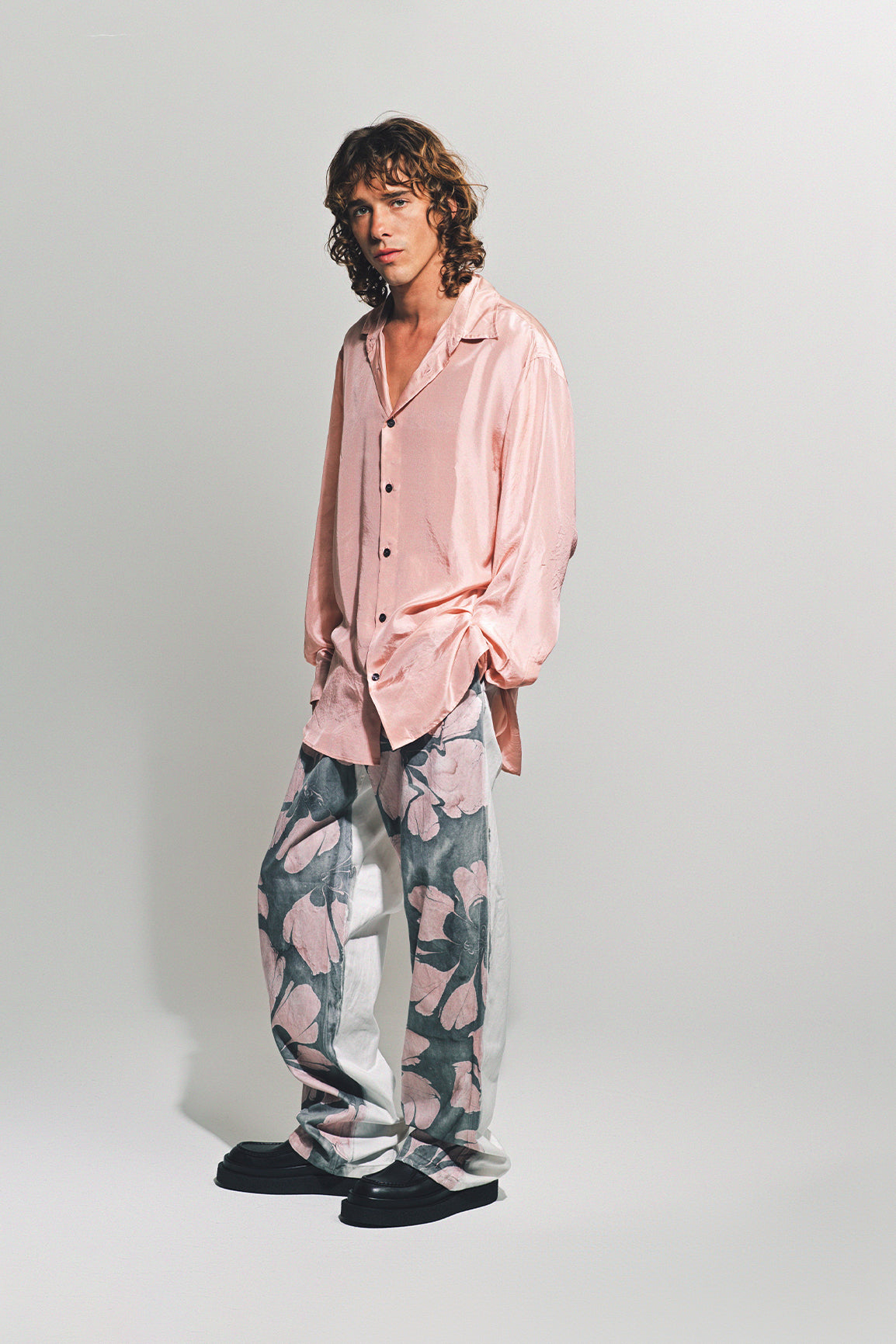 DRIES VAN NOTEN | SILK LONG SLEEVE SHIRT - MAXFIELD LA