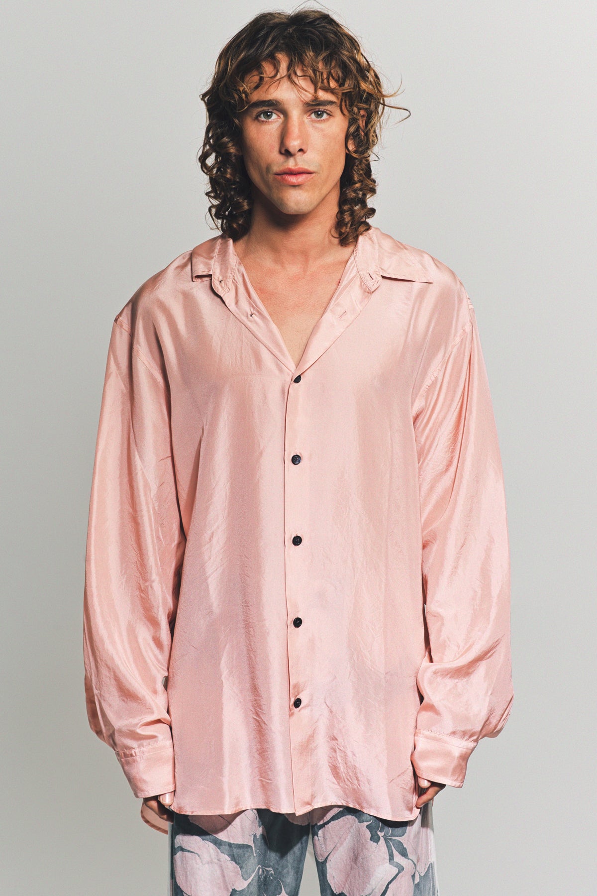 DRIES VAN NOTEN | SILK LONG SLEEVE SHIRT - MAXFIELD LA