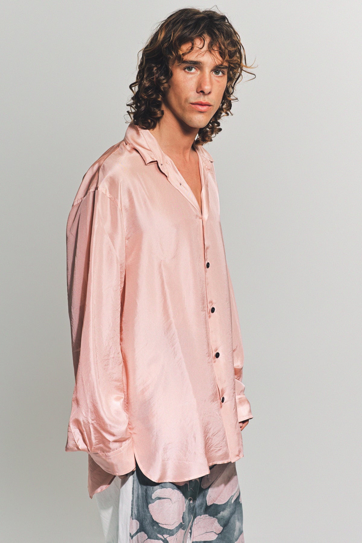 DRIES VAN NOTEN | SILK LONG SLEEVE SHIRT - MAXFIELD LA