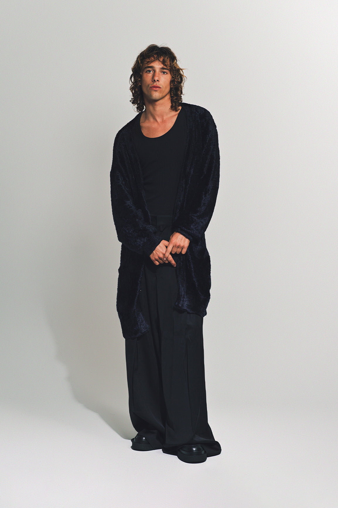 DRIES VAN NOTEN | VELVET VISCOSE CARDIGAN - MAXFIELD LA