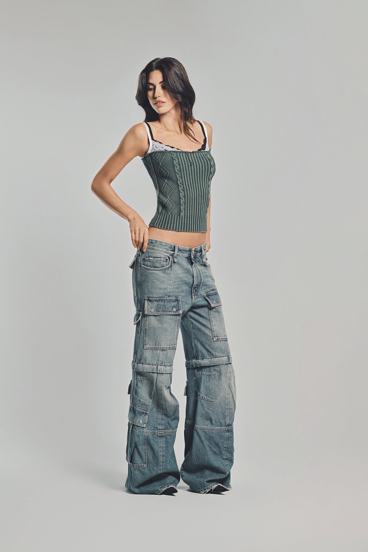 BALENCIAGA | UNISEX FLARED CARGO JEANS