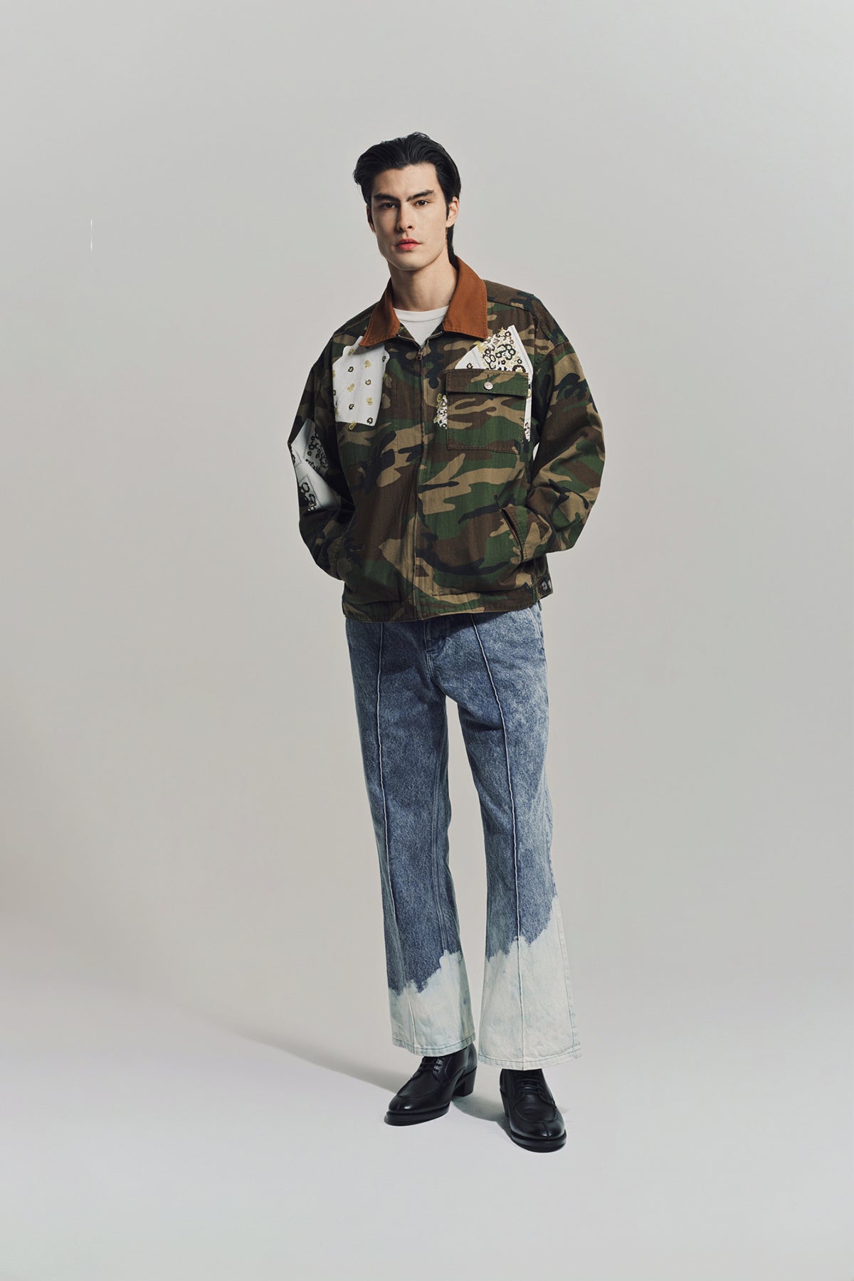 NOMARHYTHM TEXTILE | SIGN PRINT WORK JACKET