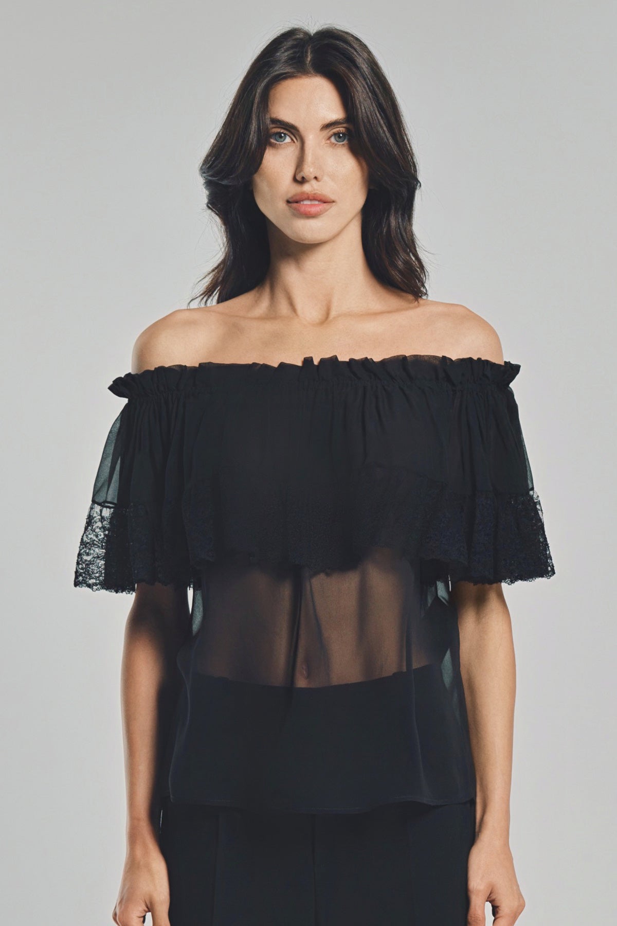 SAINT LAURENT | MOUSSELINE BLOUSE