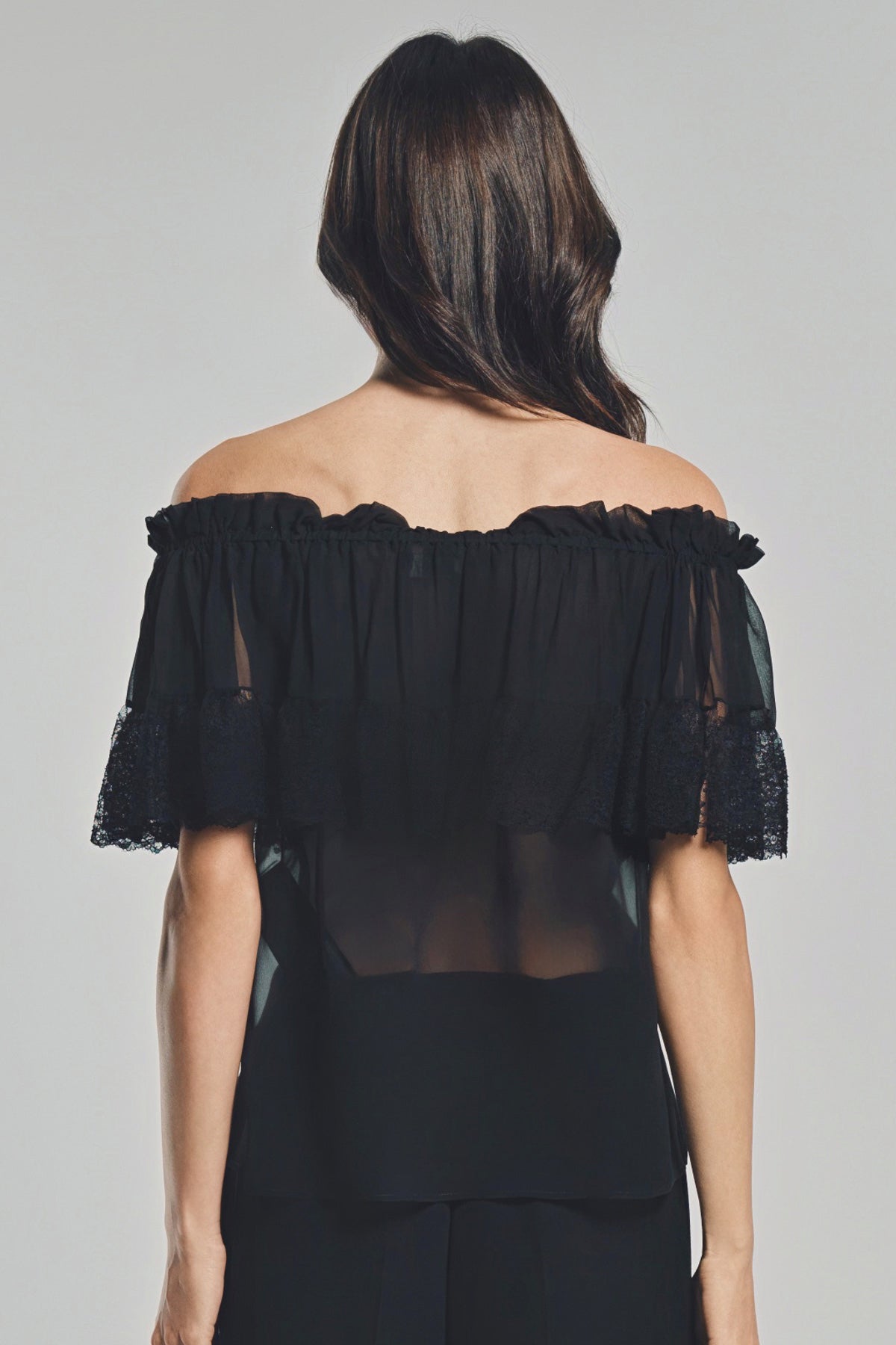 SAINT LAURENT | MOUSSELINE BLOUSE