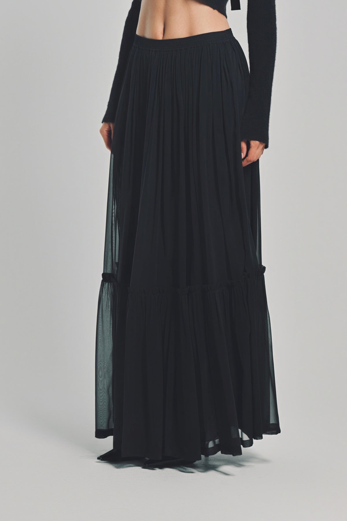 SAINT LAURENT | MOUSSELINE SKIRT