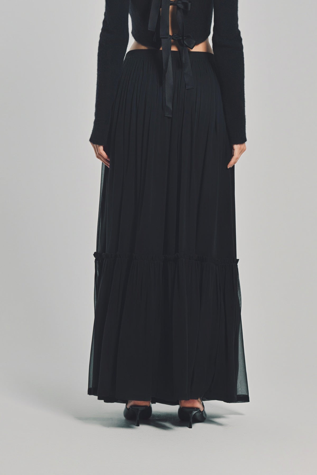 SAINT LAURENT | MOUSSELINE SKIRT