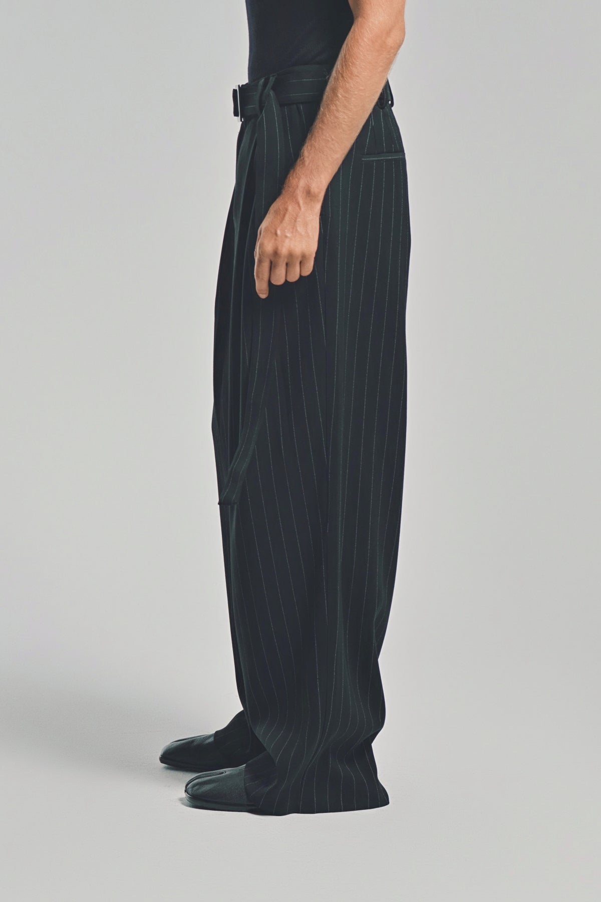 LOUIS GABRIEL NOUCHI | WIDE PINSTRIPE PANTS
