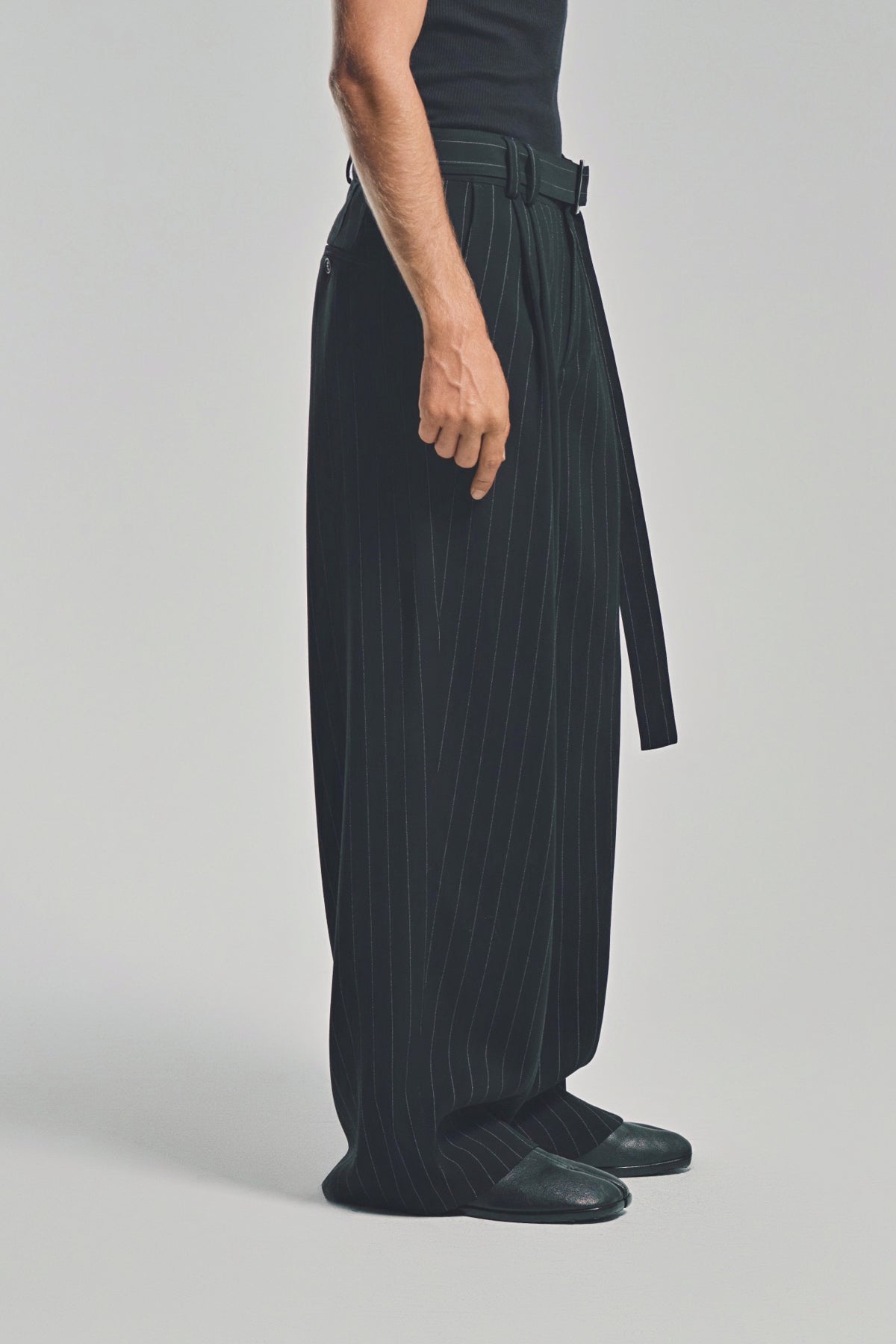 LOUIS GABRIEL NOUCHI | WIDE PINSTRIPE PANTS