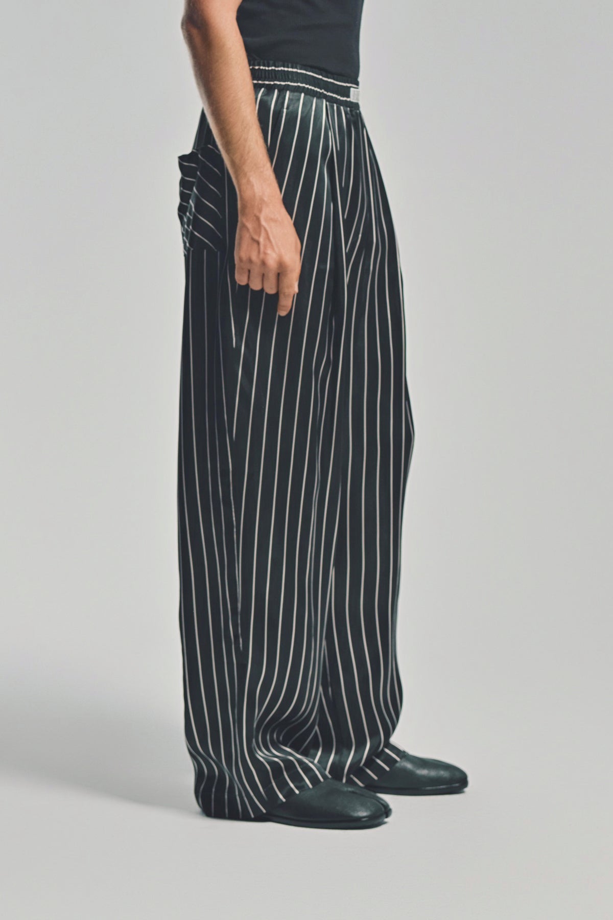 LOUIS GABRIEL NOUCHI | PINSTRIPE PAJAMA PANTS