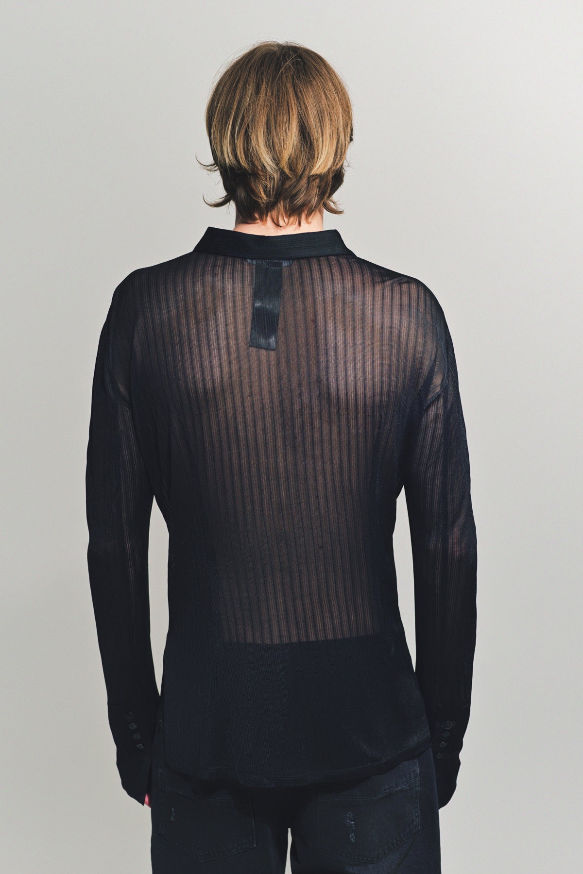 SAPIO | NO. 16 JACQUARD RIB LONG SLEEVE SHIRT - MAXFIELD LA