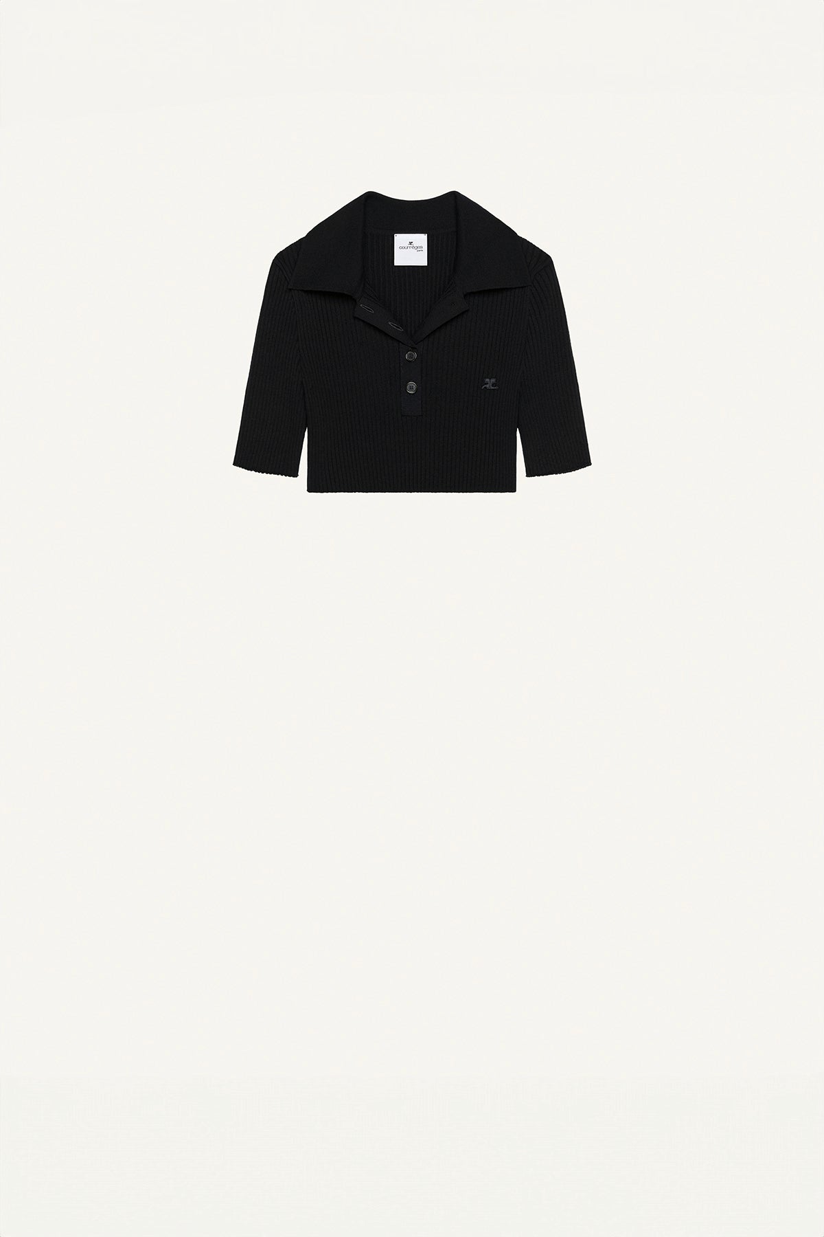 COURRÈGES | CROPPED KNIT POLO