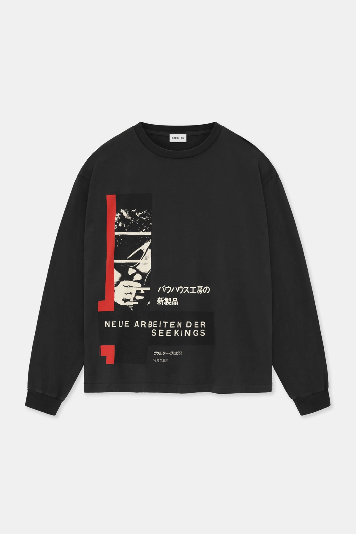 SEEKINGS | BAUHAUS LONG SLEEVE TEE - MAXFIELD LA