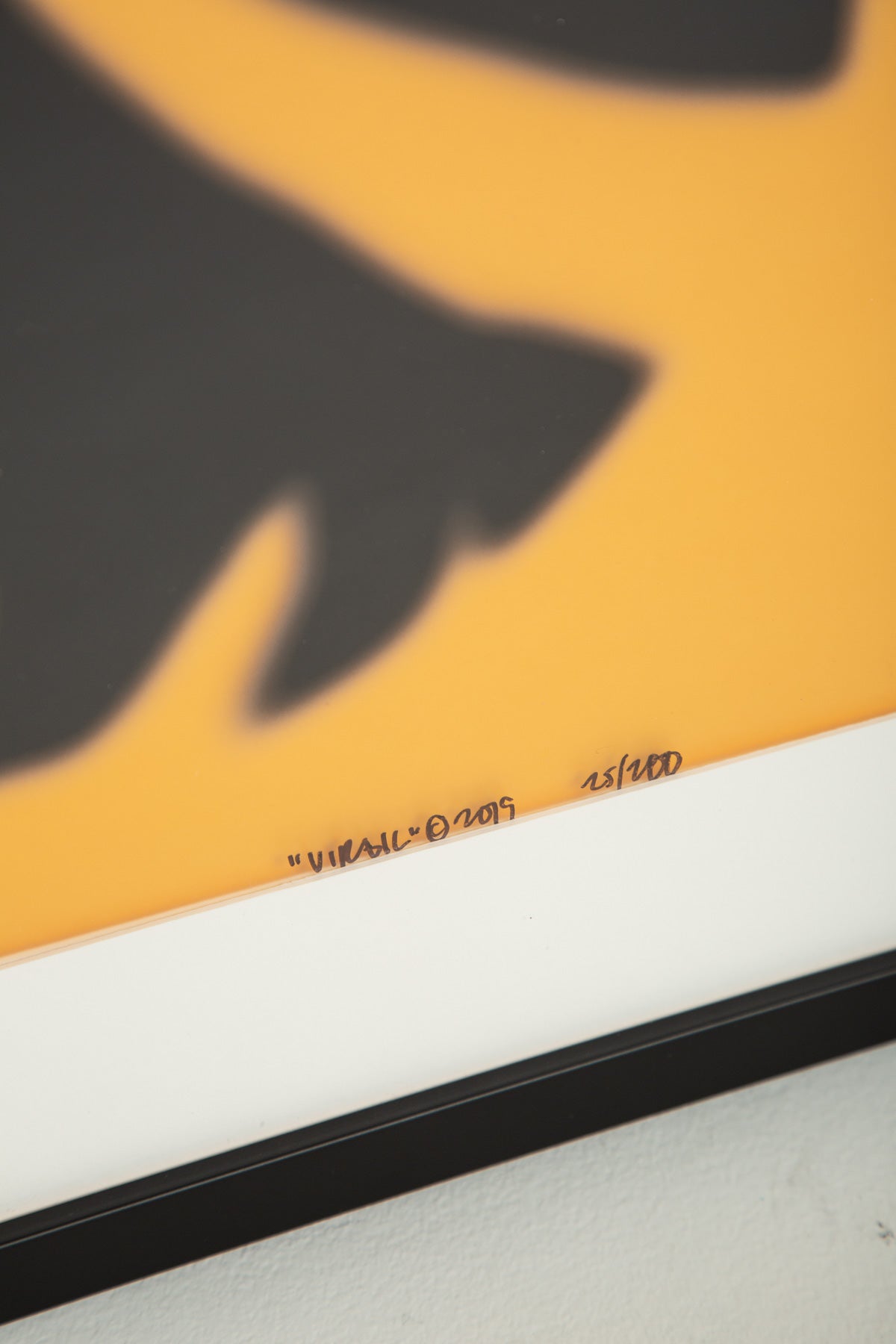 VIRGIL ABLOH | CLEAR ART PRINT "REAPER 1" SIGNED AND NUMBERED BY VIRGIL ABLOH - MAXFIELD LA