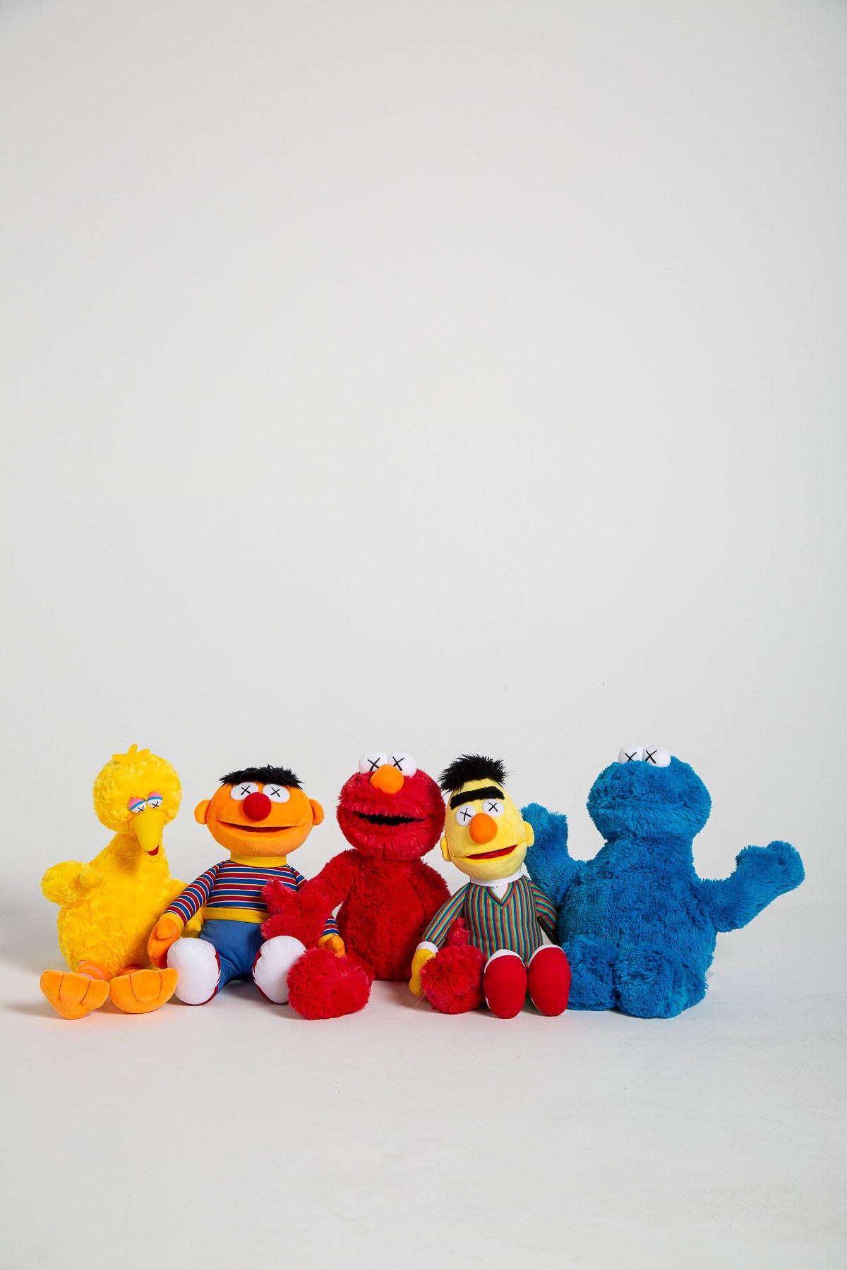 KAWS X SESAME STREET | SET OF 5 SESAME STREET PLUSH TOYS, 2018 - MAXFIELD LA