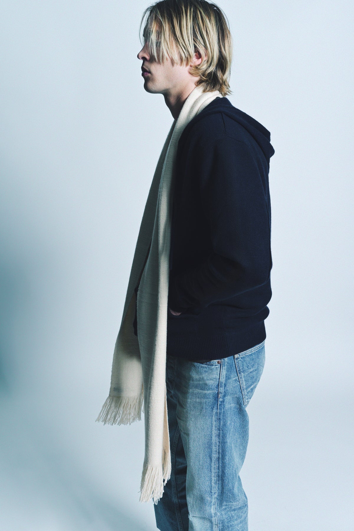 DENIS COLOMB | LONG FRINGE SCARF - MAXFIELD LA