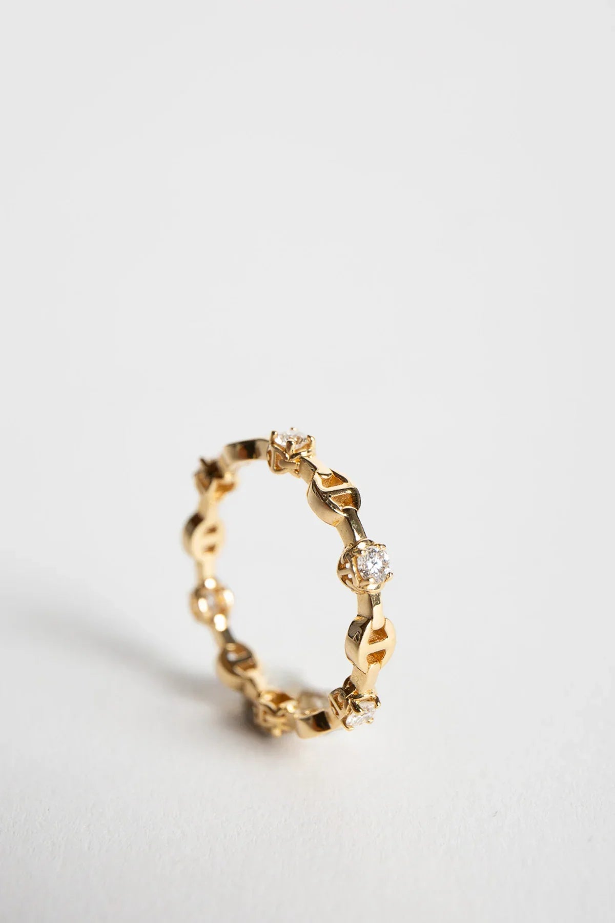 HOORSENBUHS | MICRO TRi-LINK II RING WITH DIAMONDS