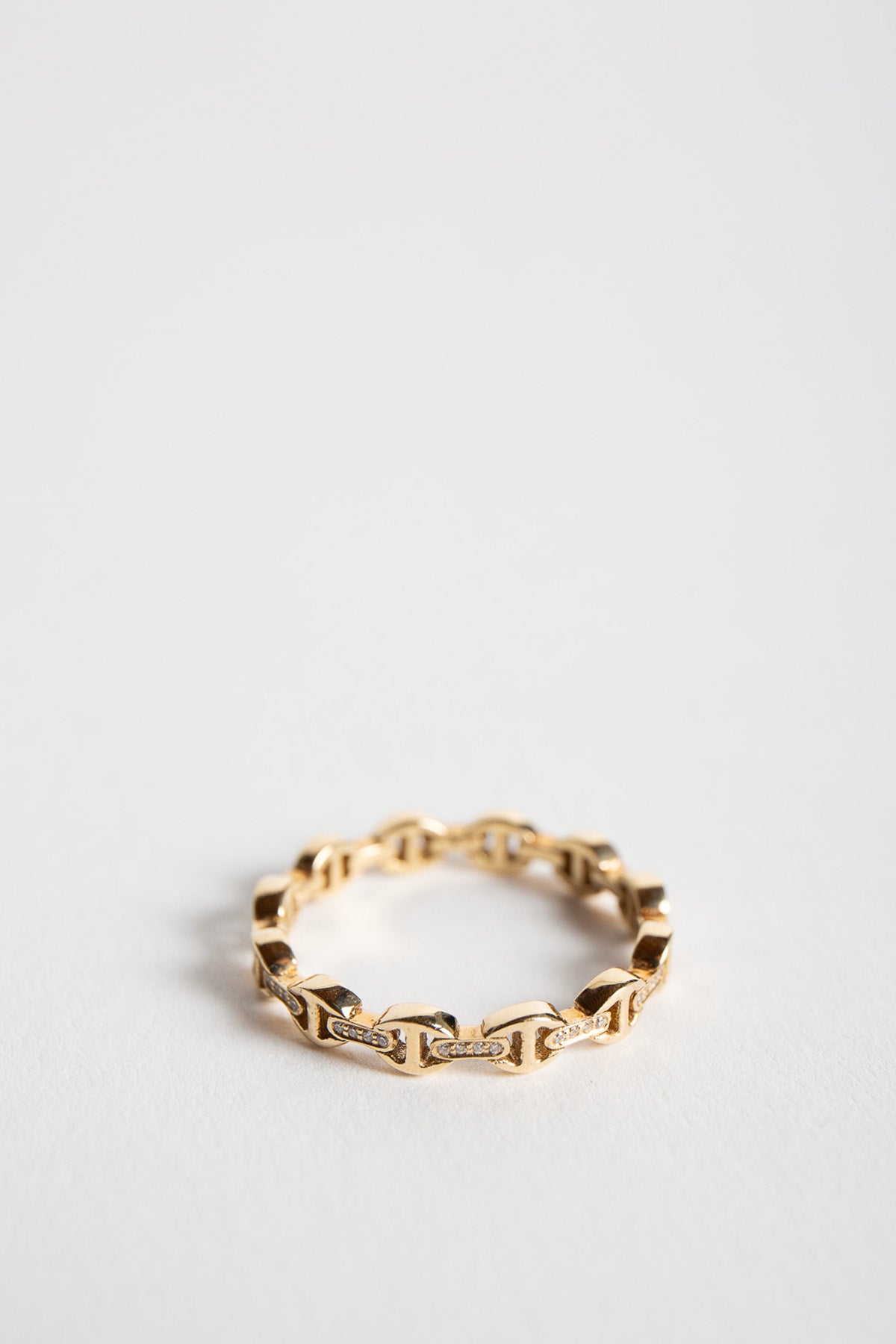 HOORSENBUHS | MICRO DAME TRI-LINK II WITH DIAMOND BRIDGES RING