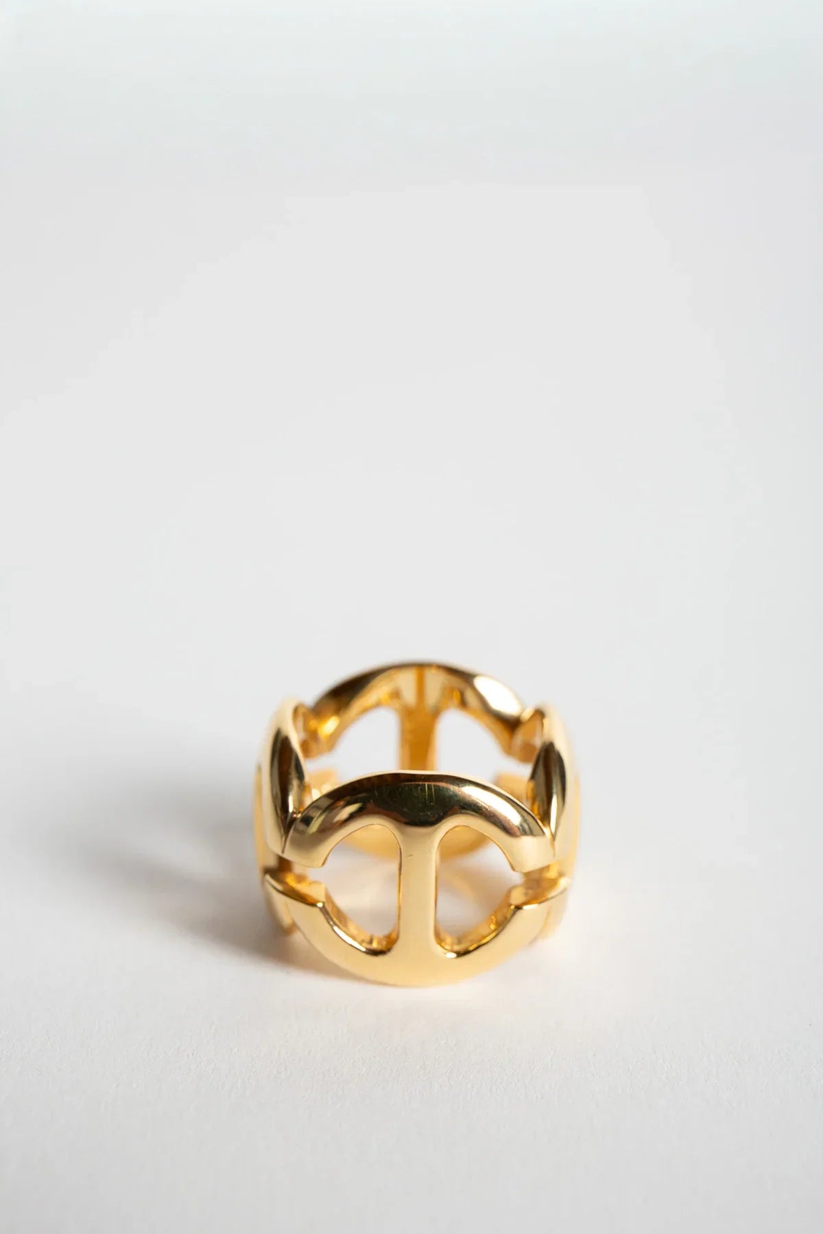 HOORSENBUHS | SQUARE LINK PAVE DIAMOND RING