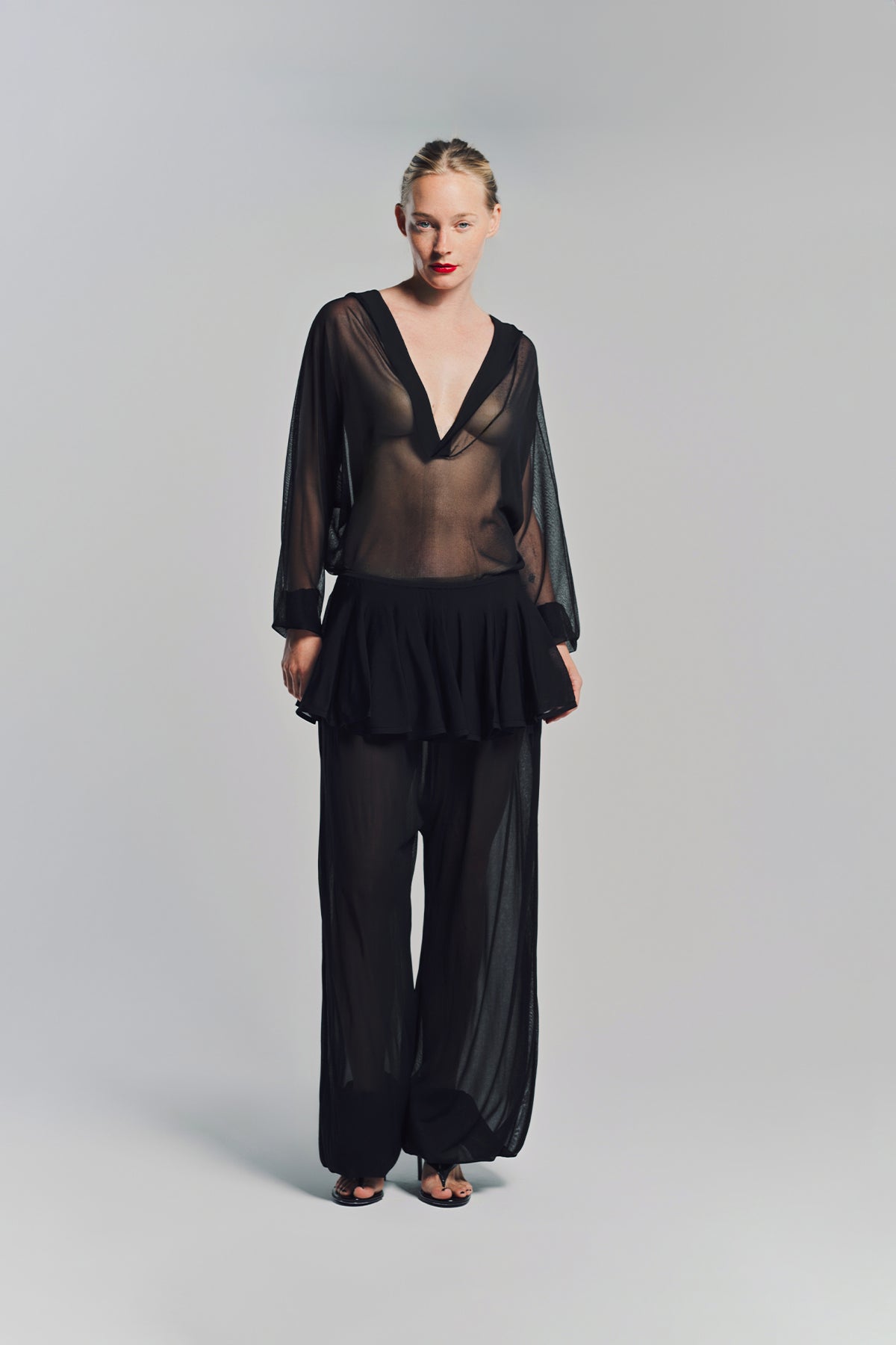 ALAÏA | FINE KNIT HOODED BODY