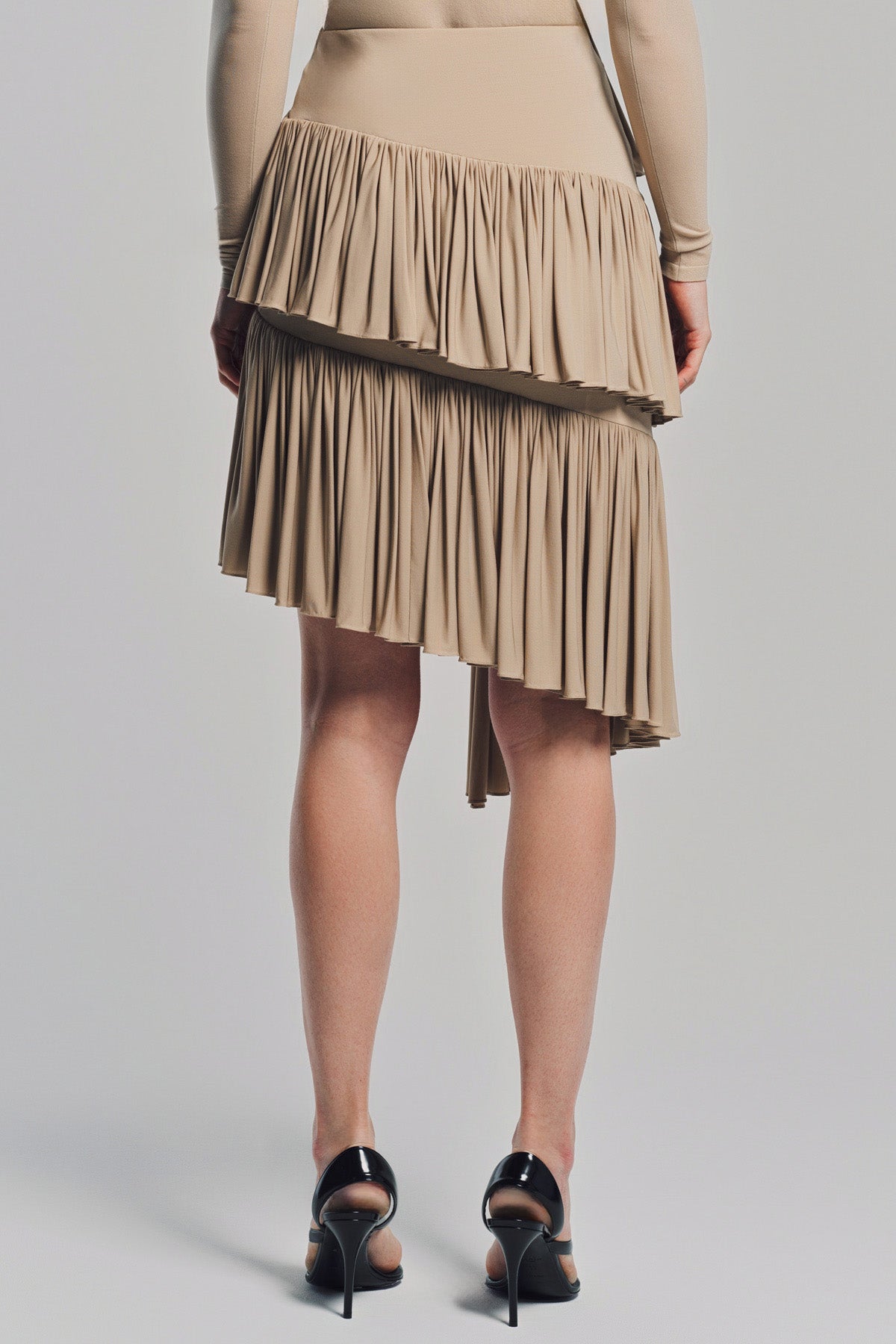 ALAÏA | JERSEY SPIRAL SKIRT