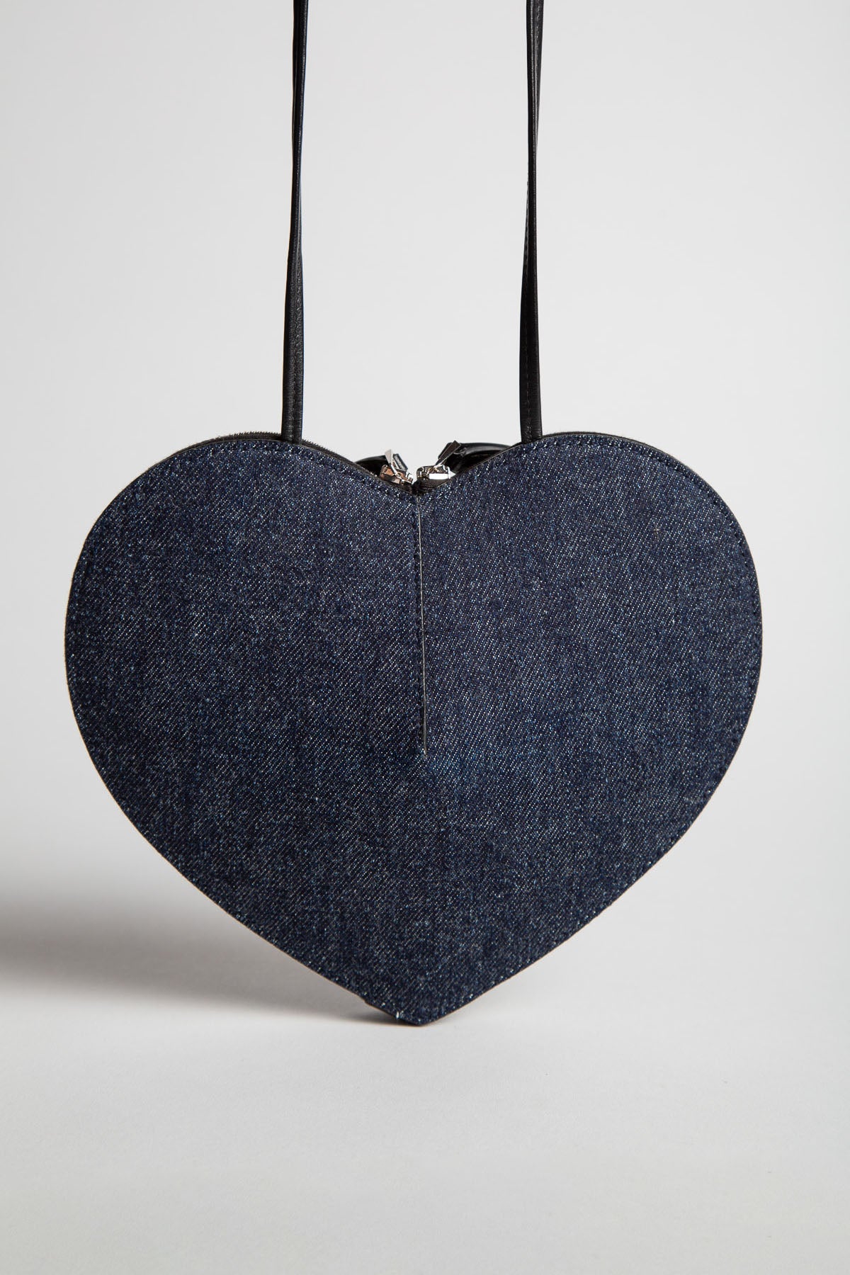 ALAÏA | LE COEUR IN DENIM AND LEATHER