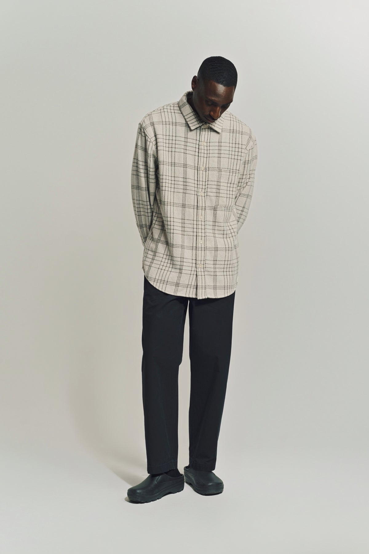 THE ELDER STATESMAN | SABLE PLAID OVERSHIRT