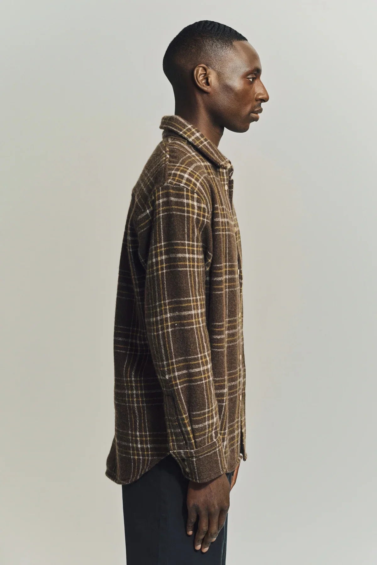 THE ELDER STATESMAN | SABLE PLAID OVERSHIRT