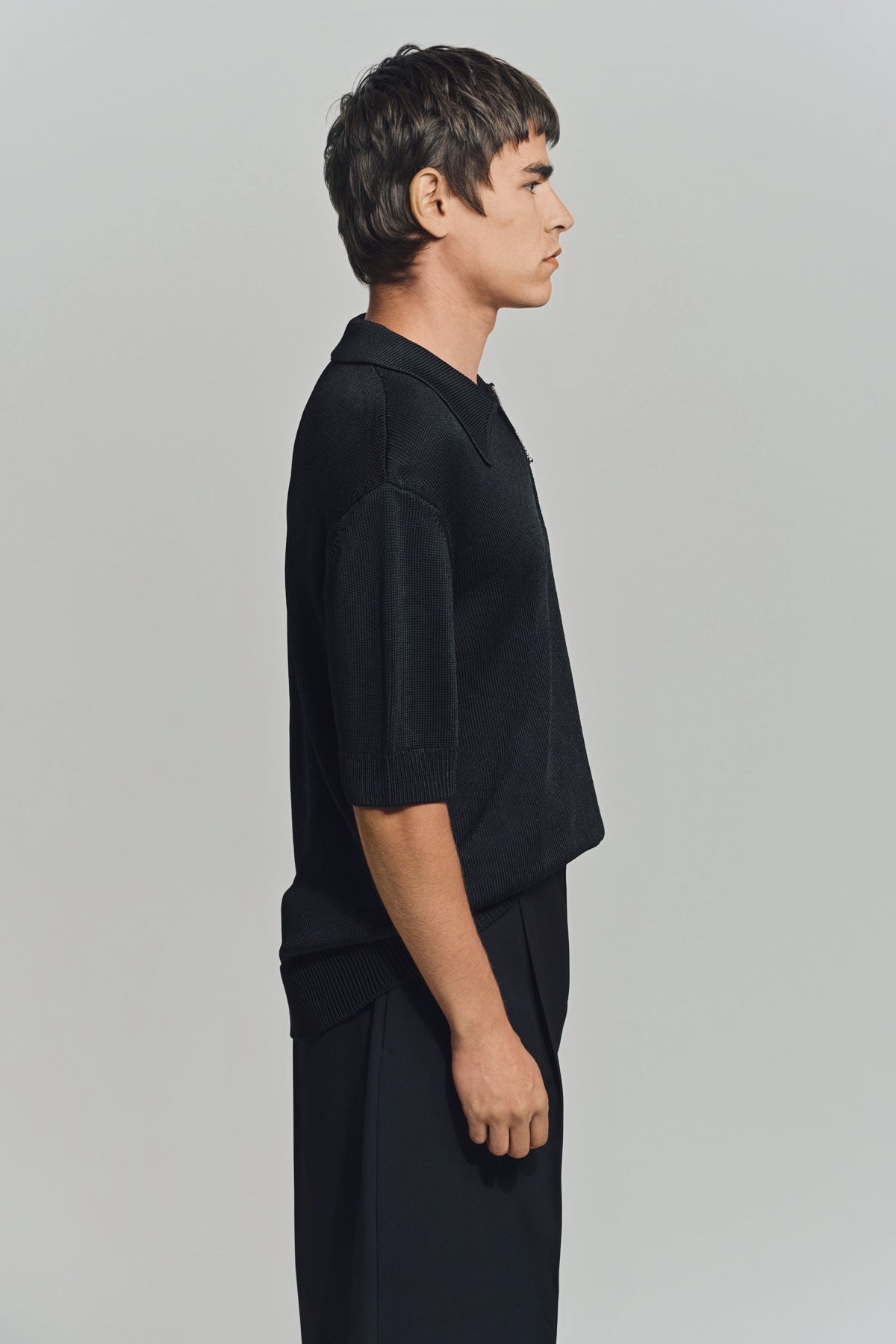 JIL SANDER | CROCHET FLOWER POLO
