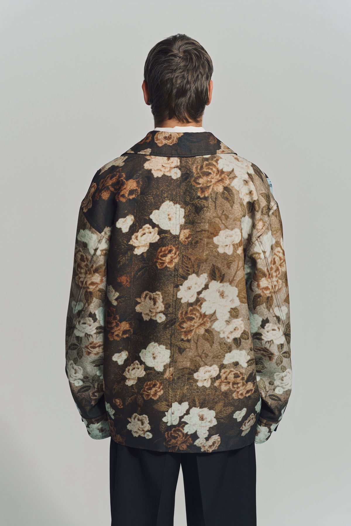 JIL SANDER | WOOL BLEND PRINTED JACKET