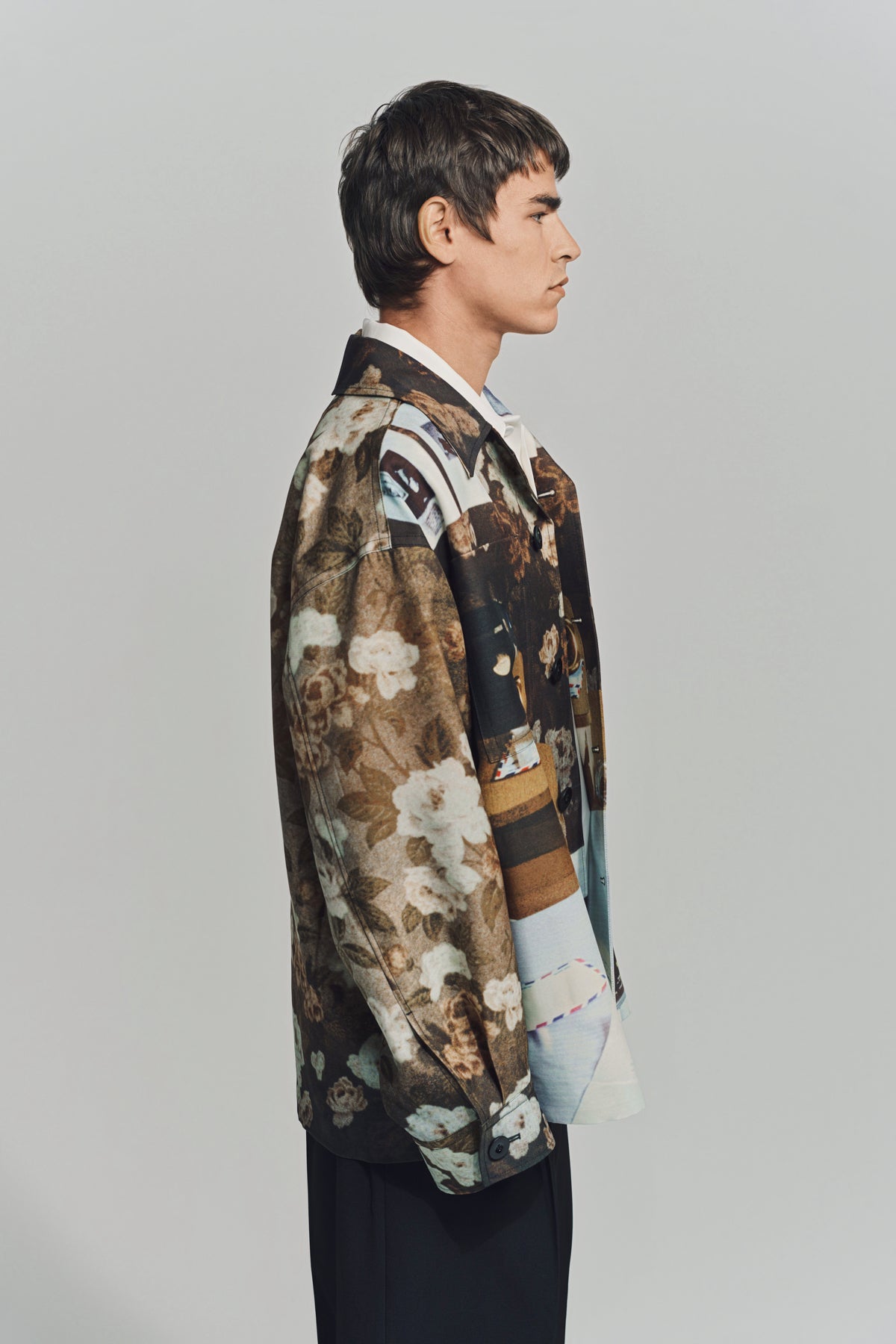 JIL SANDER | WOOL BLEND PRINTED JACKET - MAXFIELD LA