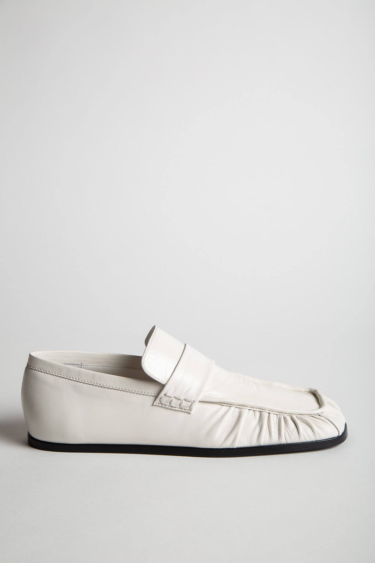 JIL SANDER | LOAFERS IN PORCELAIN - MAXFIELD LA