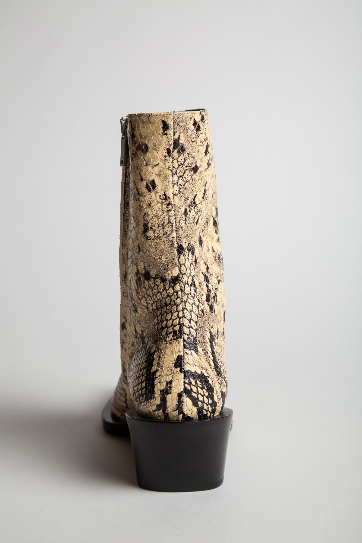 JIL SANDER | PYTHON PRINT ANKLE BOOTS