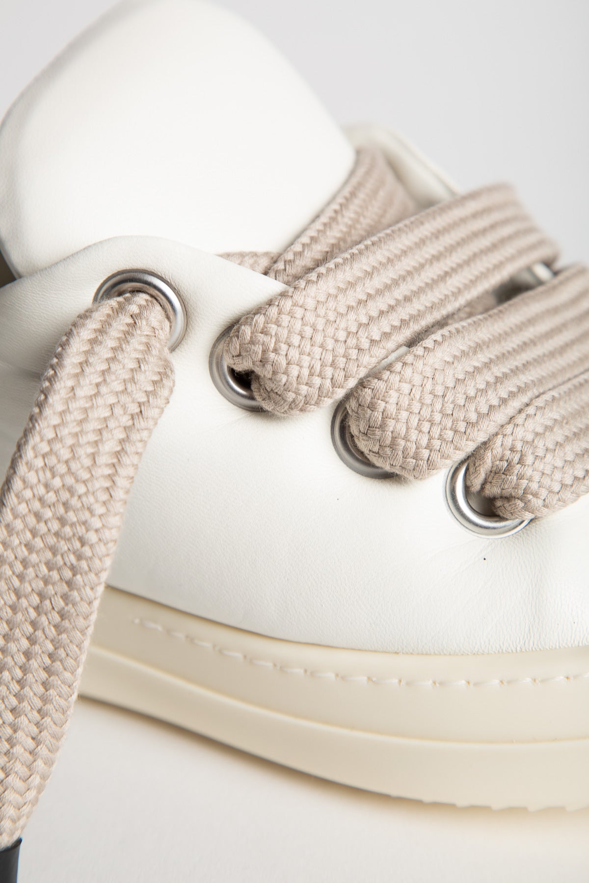 RICK OWENS | JUMBO LACE PUFFER LOW SNEAKS - MAXFIELD LA
