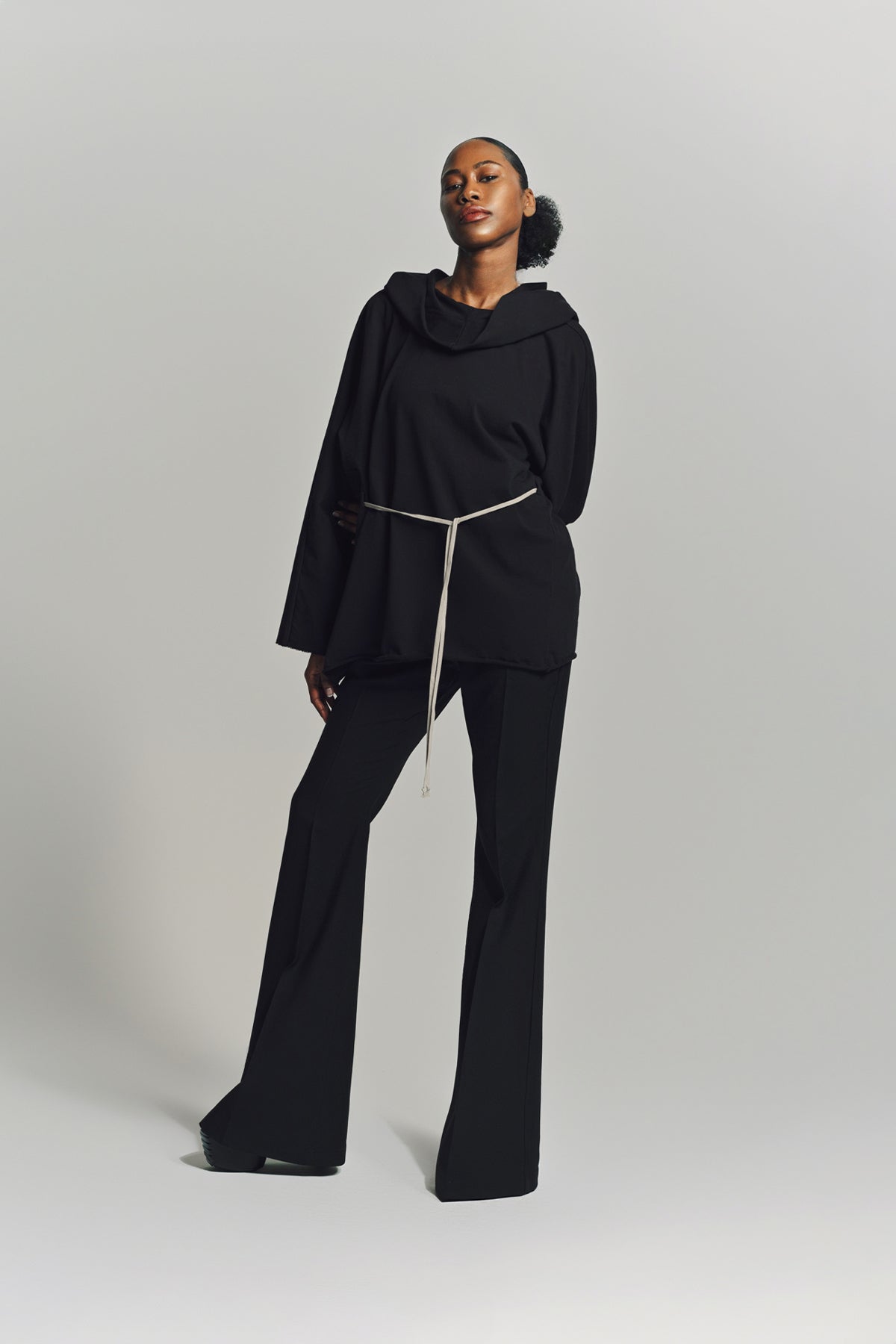 RICK OWENS | HOODED TUNIC TEE V1
