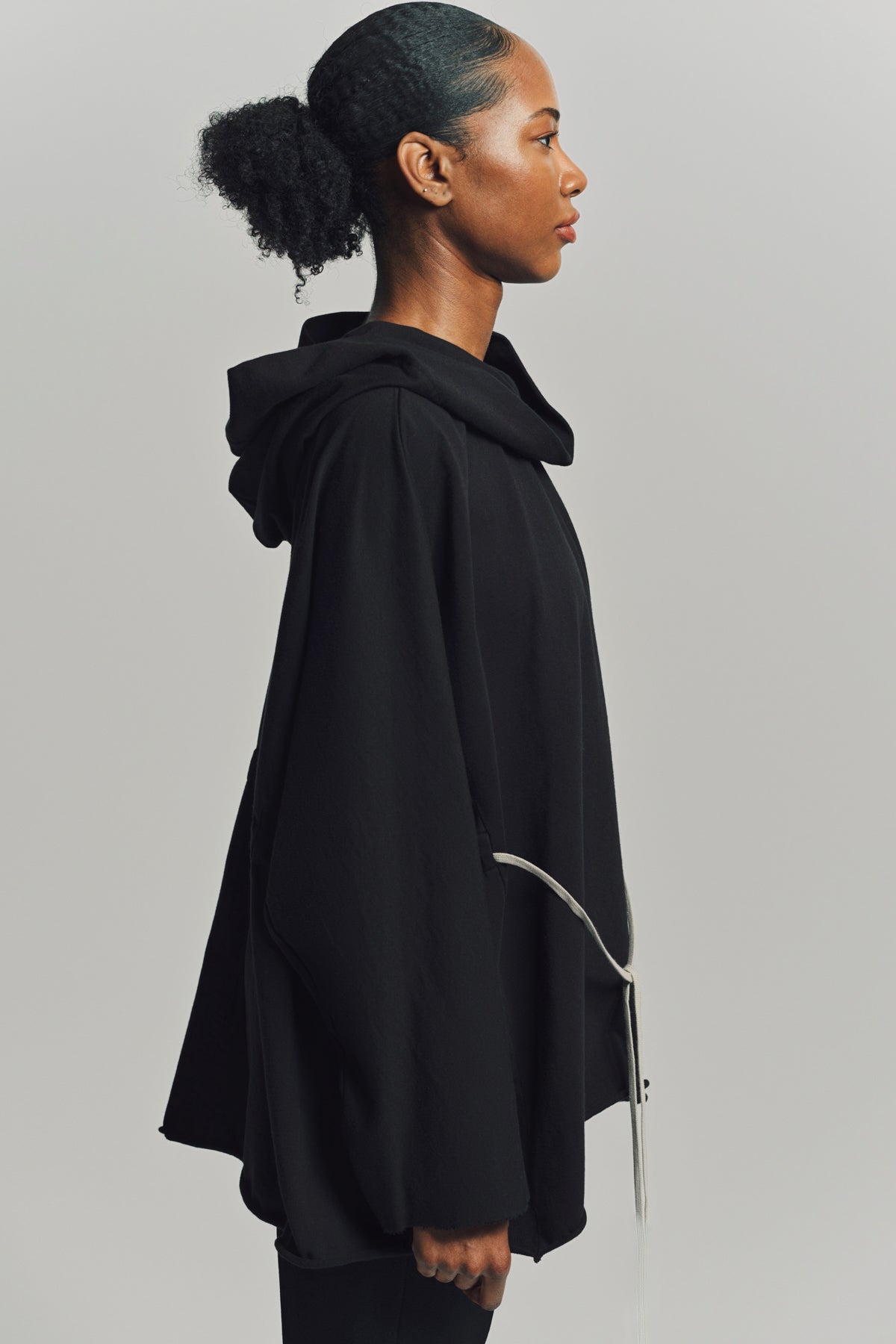 RICK OWENS | HOODED TUNIC TEE V1