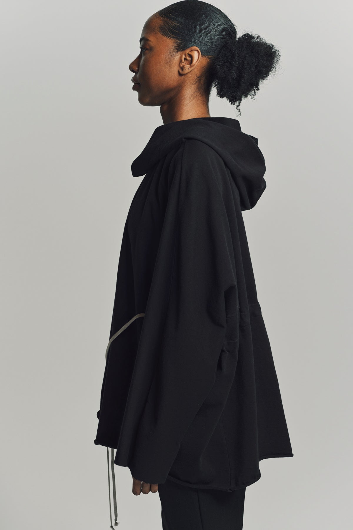 RICK OWENS | HOODED TUNIC TEE V1