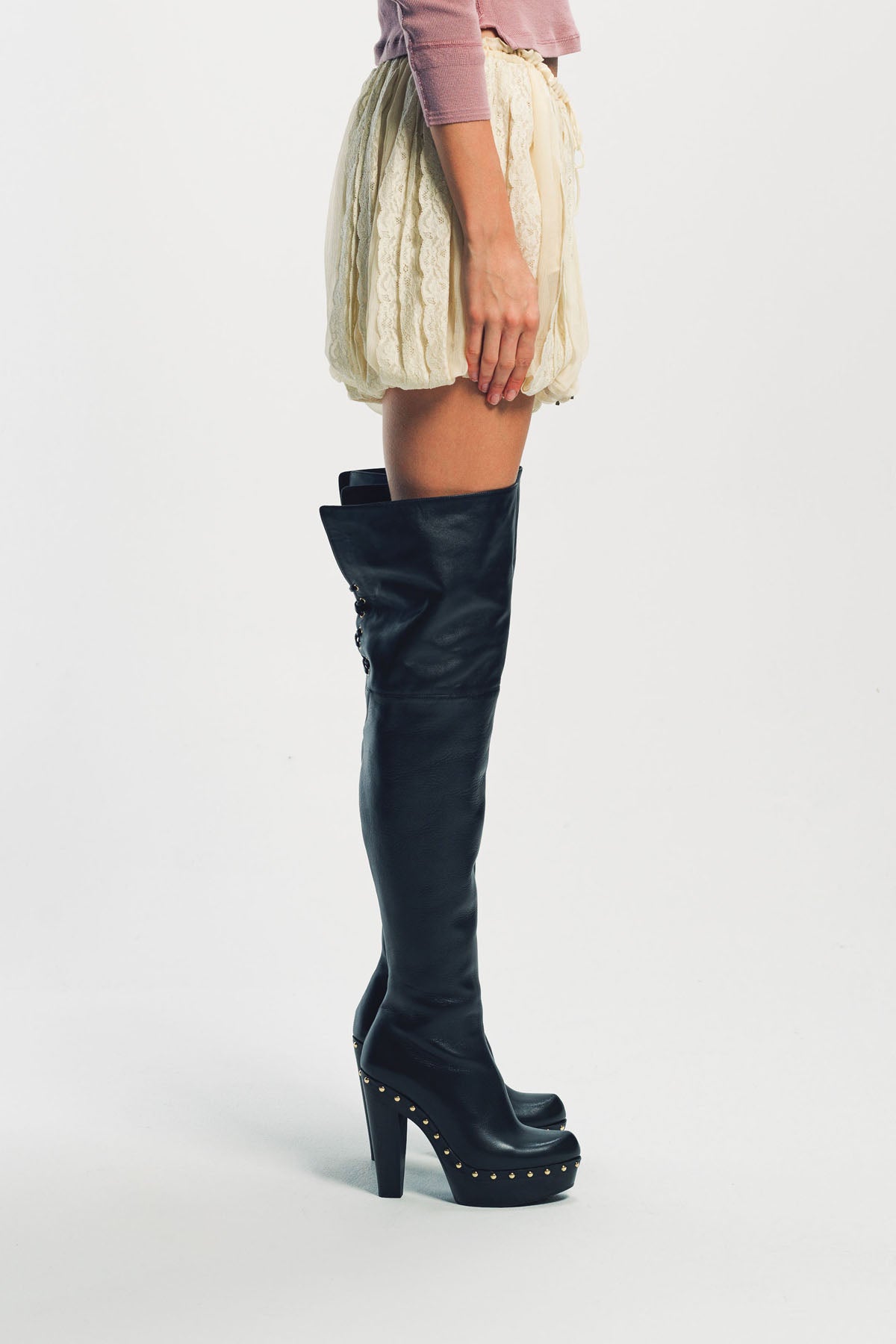 CHLOÉ | MINI BLOOMER SHORTS IN FLORAL-LACE SILK MOUSSELINE